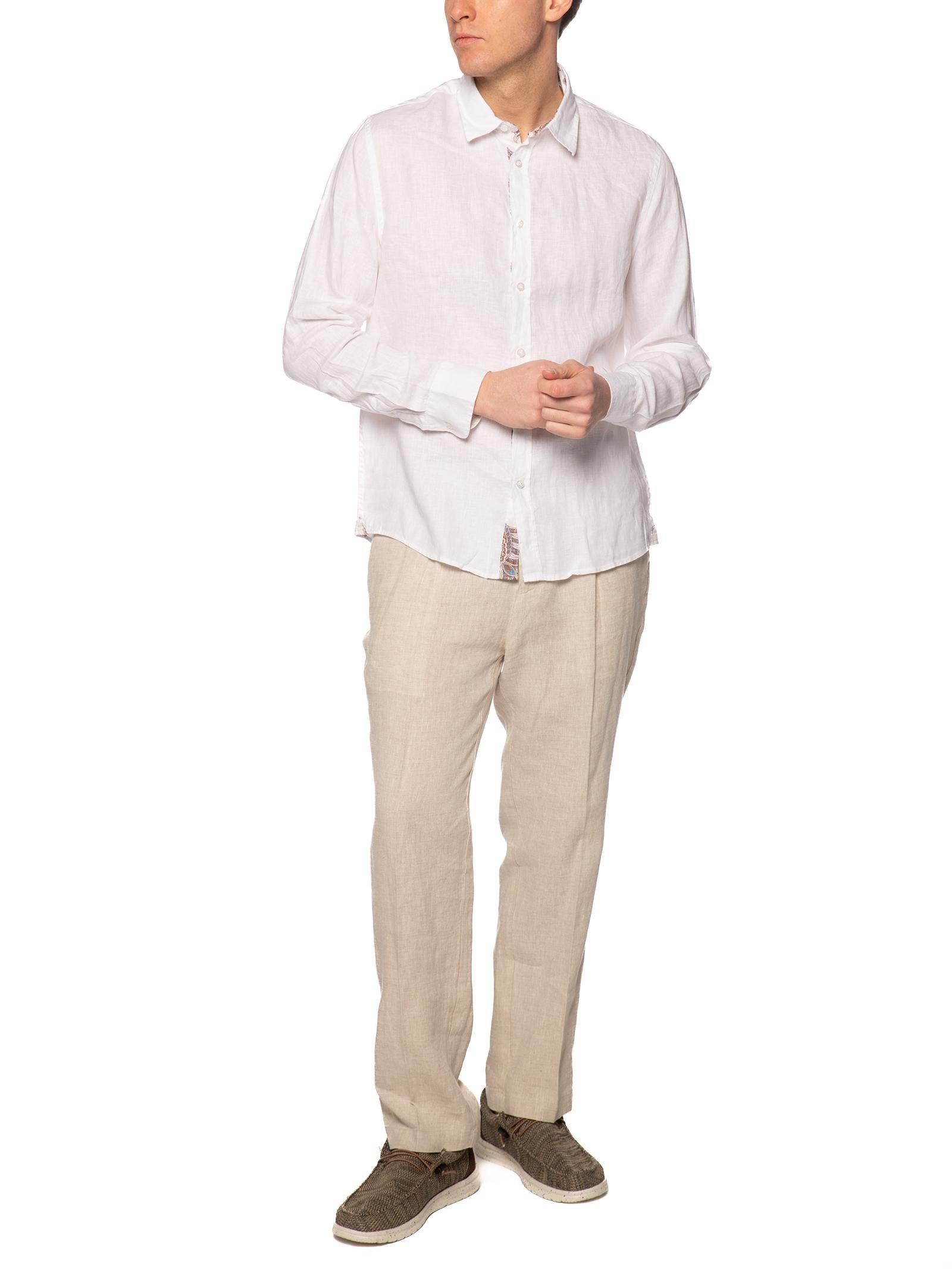 Camicia Seinse Bianco lino fiammato CE1091 BIANCO SEINSE 