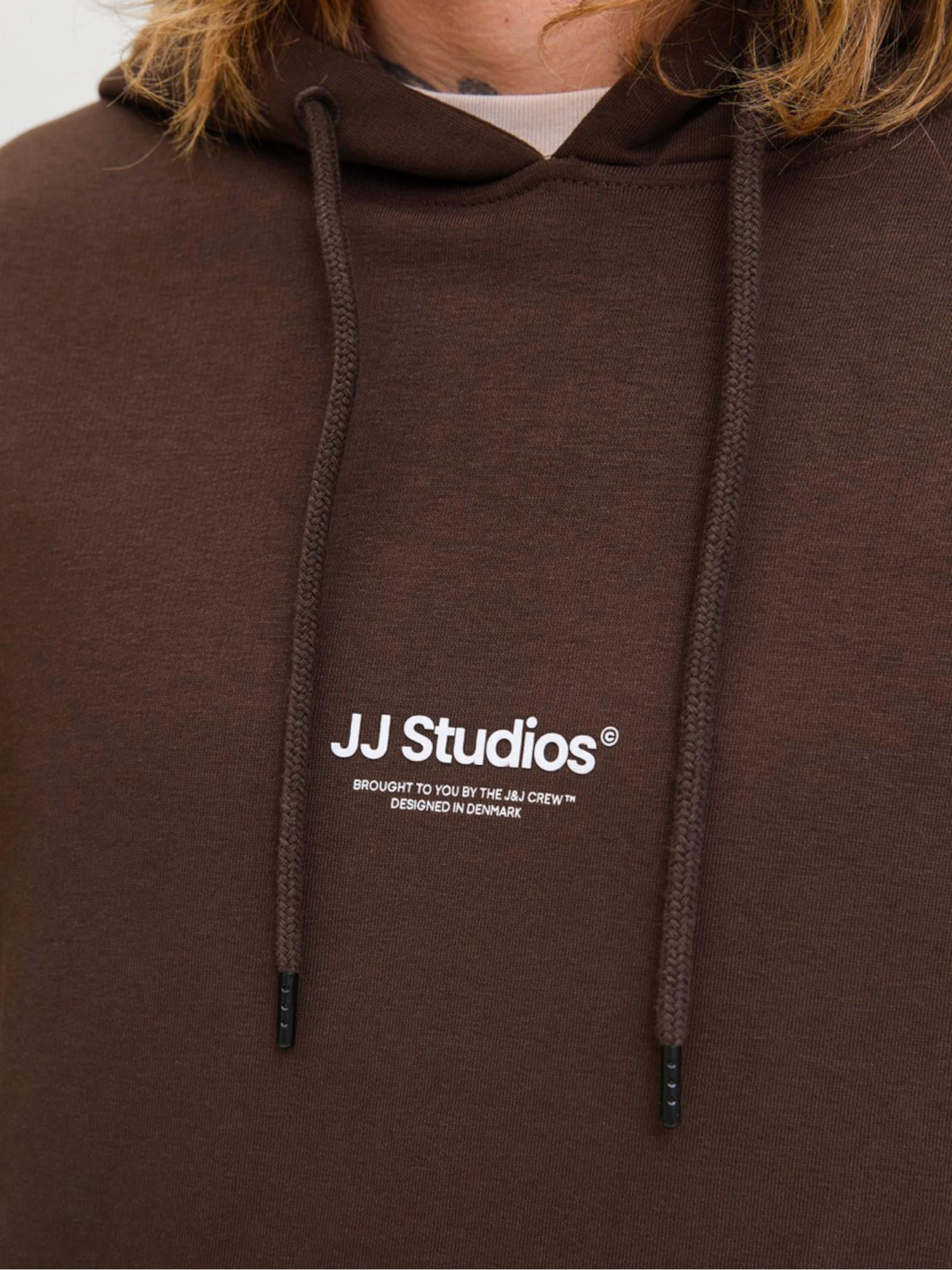 Felpa Jack & Jones Soho Marrone con cappuccio 12278789 /Delicioso JACK & JONES 