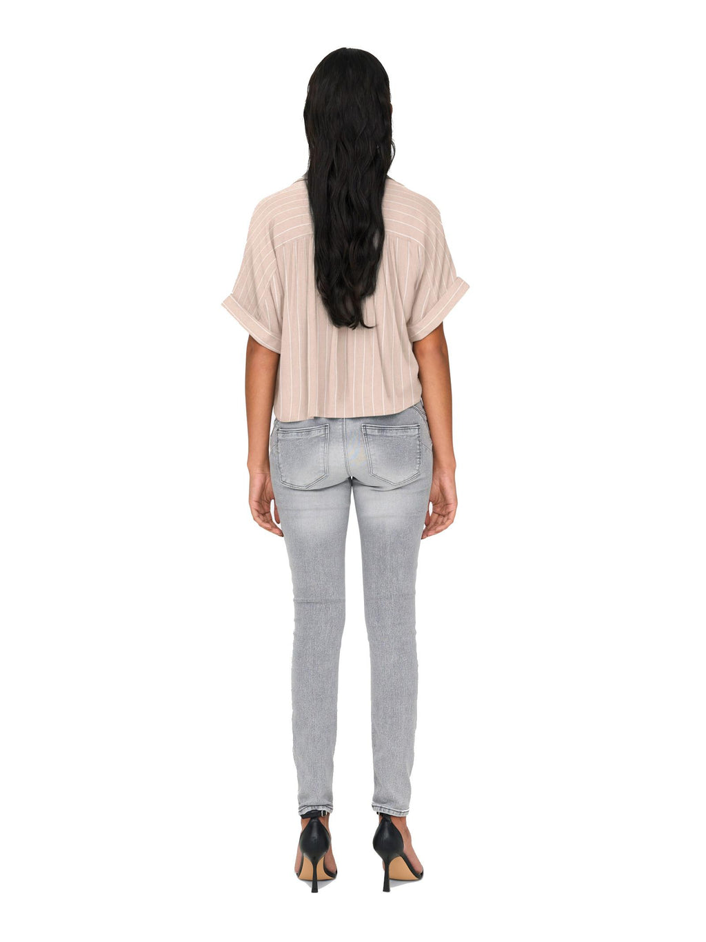 Camicia Only Beige Paula cropped 15281497 /Pumice Stone ONLY 