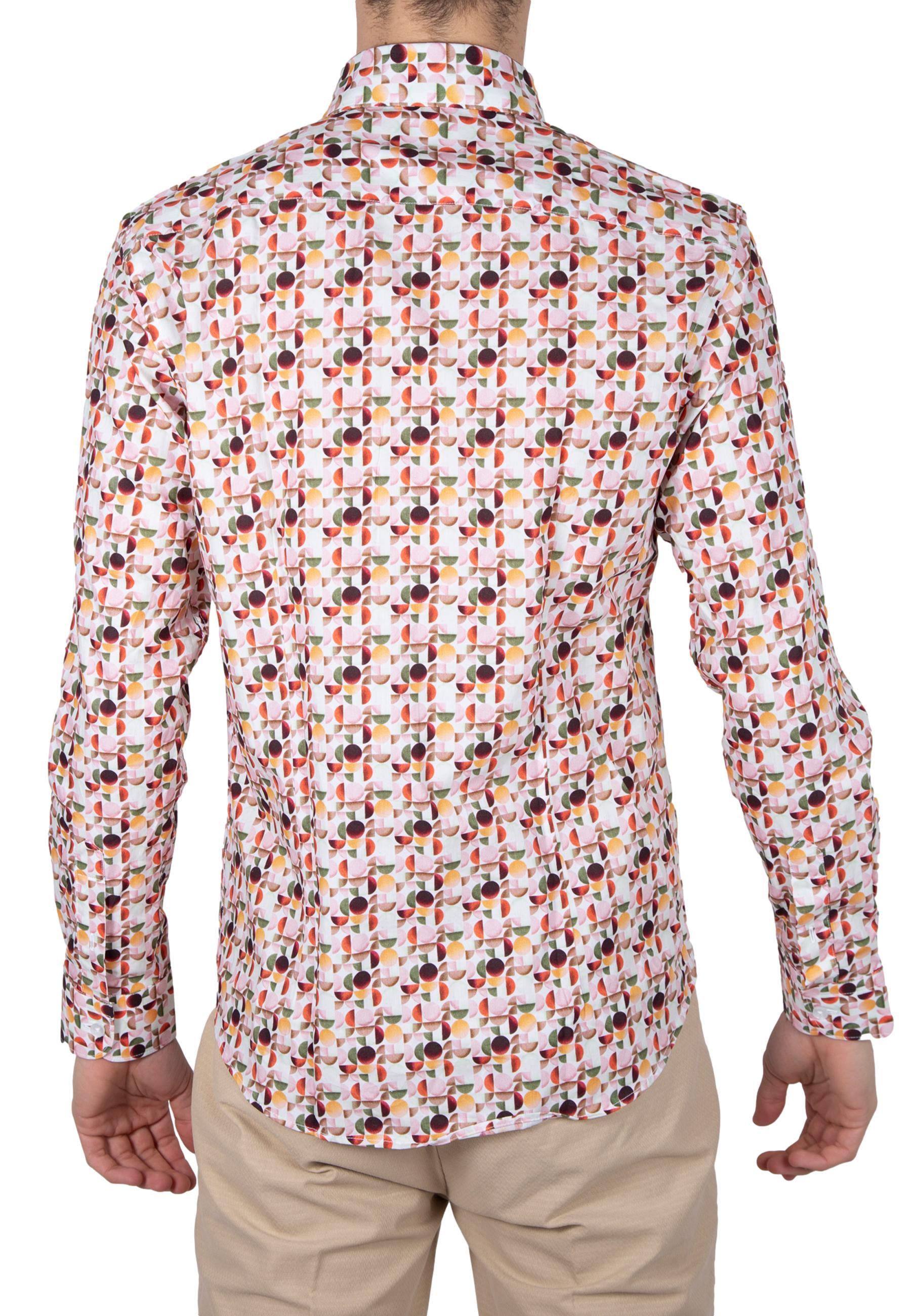 Camicia Alessandro Lamura Sabbia manica lunga