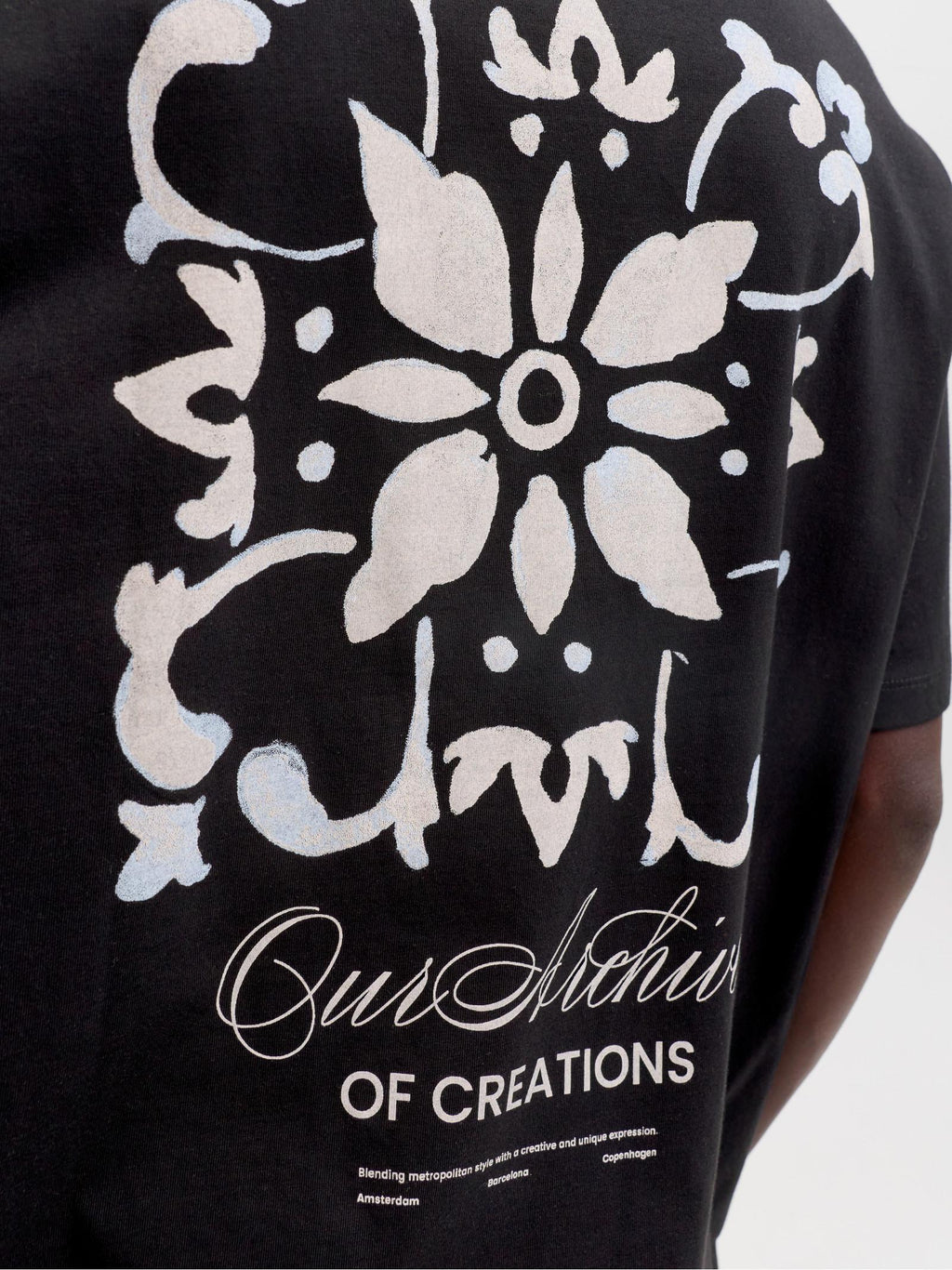 T-shirt Jack & Jones Art Nero stampa 12288095 /Black JACK & JONES 