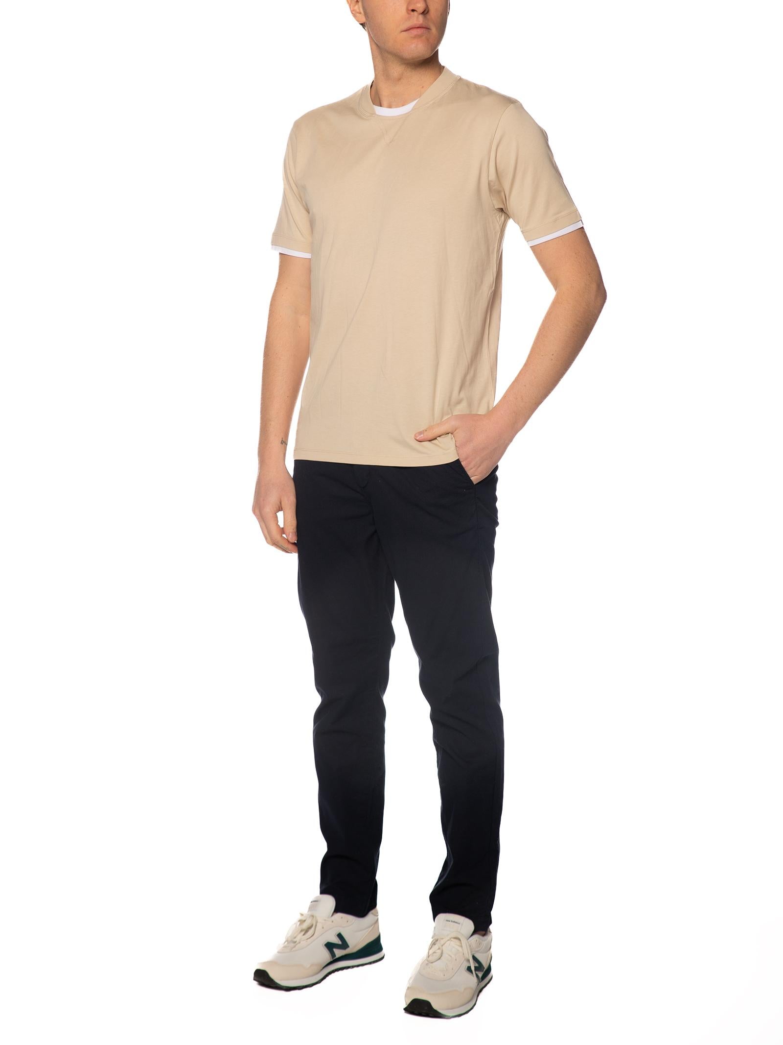 T-shirt Seinse Beige doppio collo TE3217 BEIGE SEINSE 