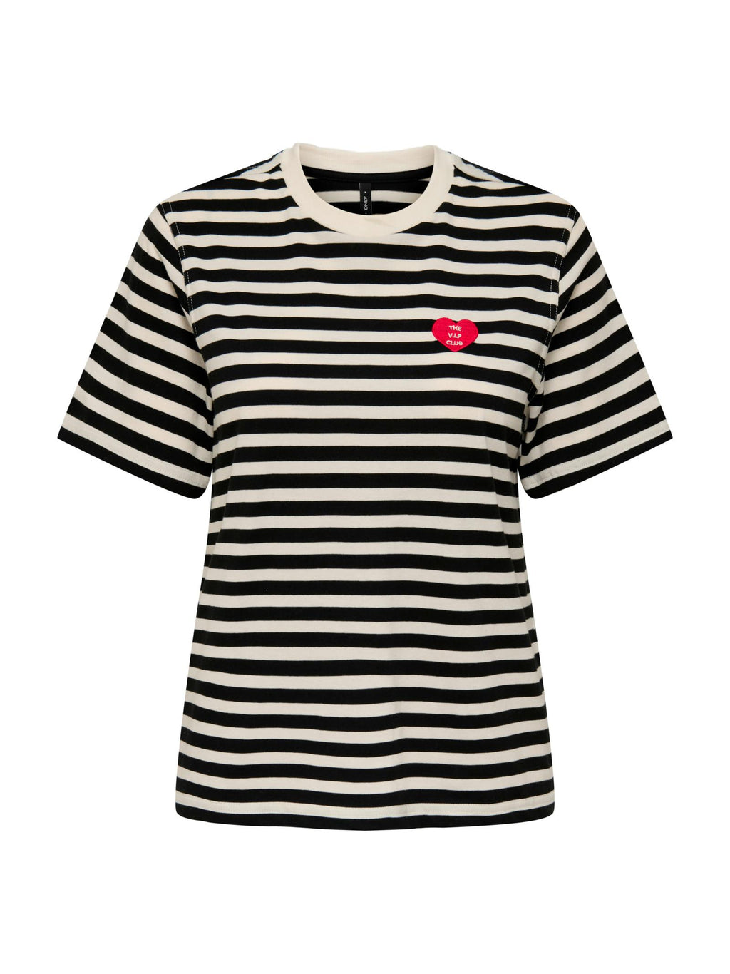 T-shirt Only Livina Bianco nero a righe 15359677 /Black ONLY 