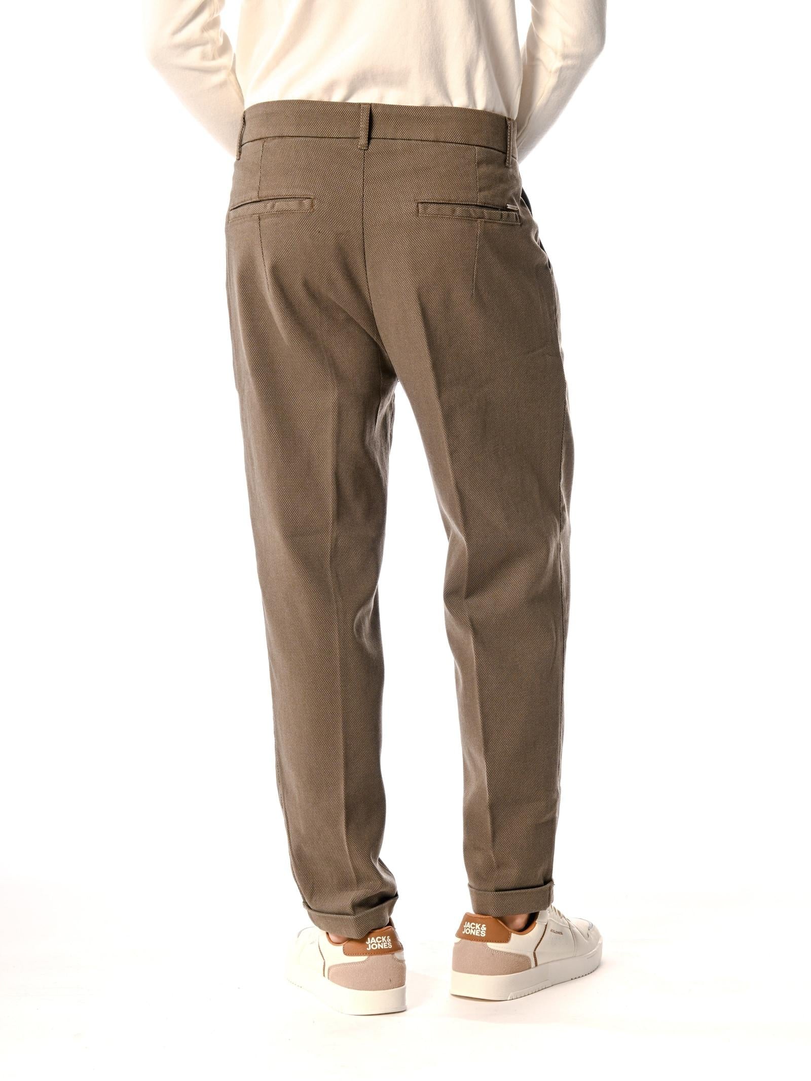 Chino Gianni Lupo Cognac Valentine operato GN21781 COGNAC GIANNI LUPO 