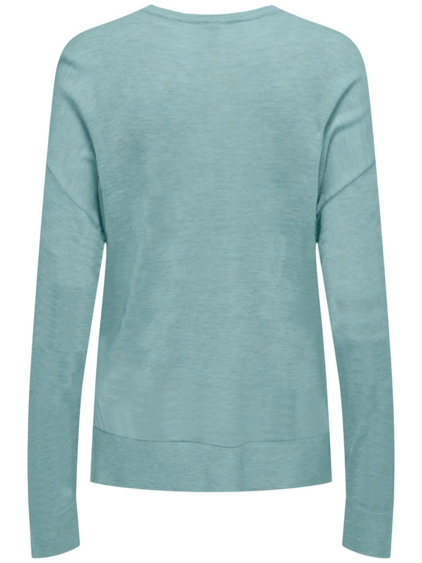 Maglia Only Verde Vienna acqua scollo a V 15339543 /Gray Mist ONLY 