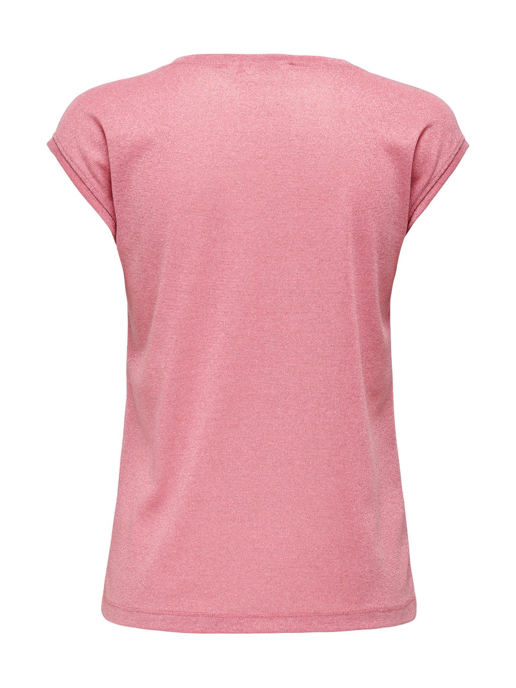 T-Shirt Only Silver Rosa in lurex 15136069 /Bonbon ONLY 