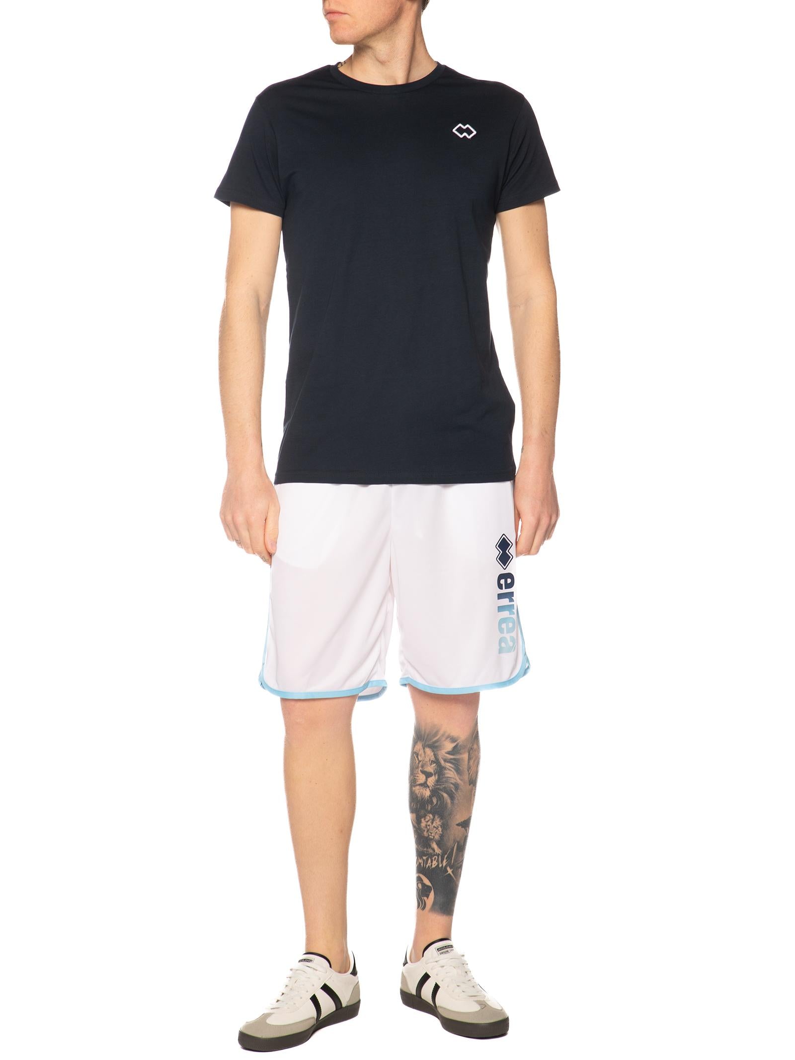 Bermuda Errea Bianco Celeste con logo grande R33P0U DEGRADE240 ERREA 