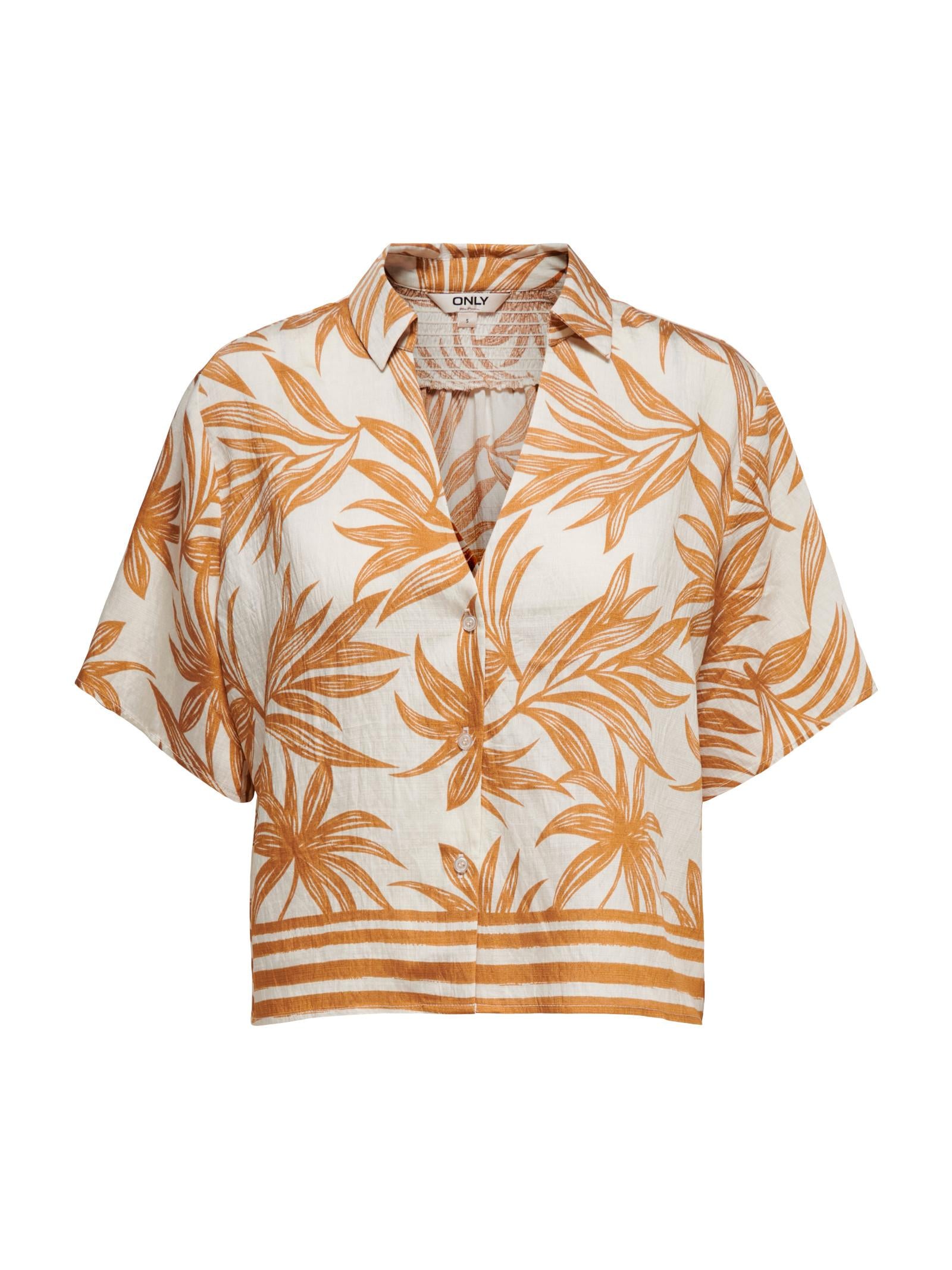 Camicia Only Panna ocra Izzy fantasia 15373618 /Wood Cloud Dancer ONLY 
