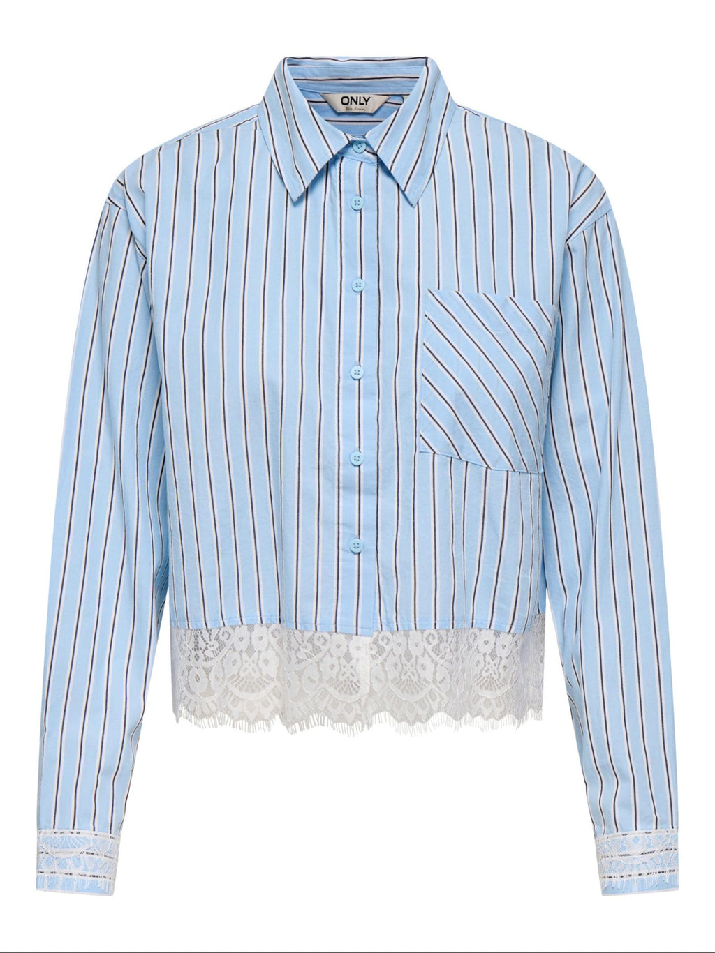 Camicia Only Celeste Khalida a righe 15367450 /Chambray Blue ONLY 