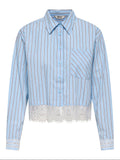 Camicia Only Celeste Khalida a righe 15367450 /Chambray Blue ONLY 