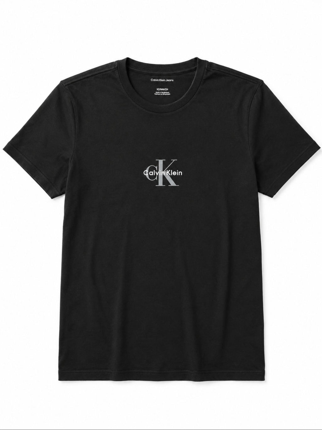 T-shirt Calvin Klein Nero Monologo LV04RB866G UB1 CALVIN KLEIN 