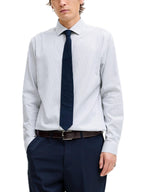 Camicia Jack & Jones Parker Bianco Blu No Stiro 12227385 /Faded Denim JACK & JONES 