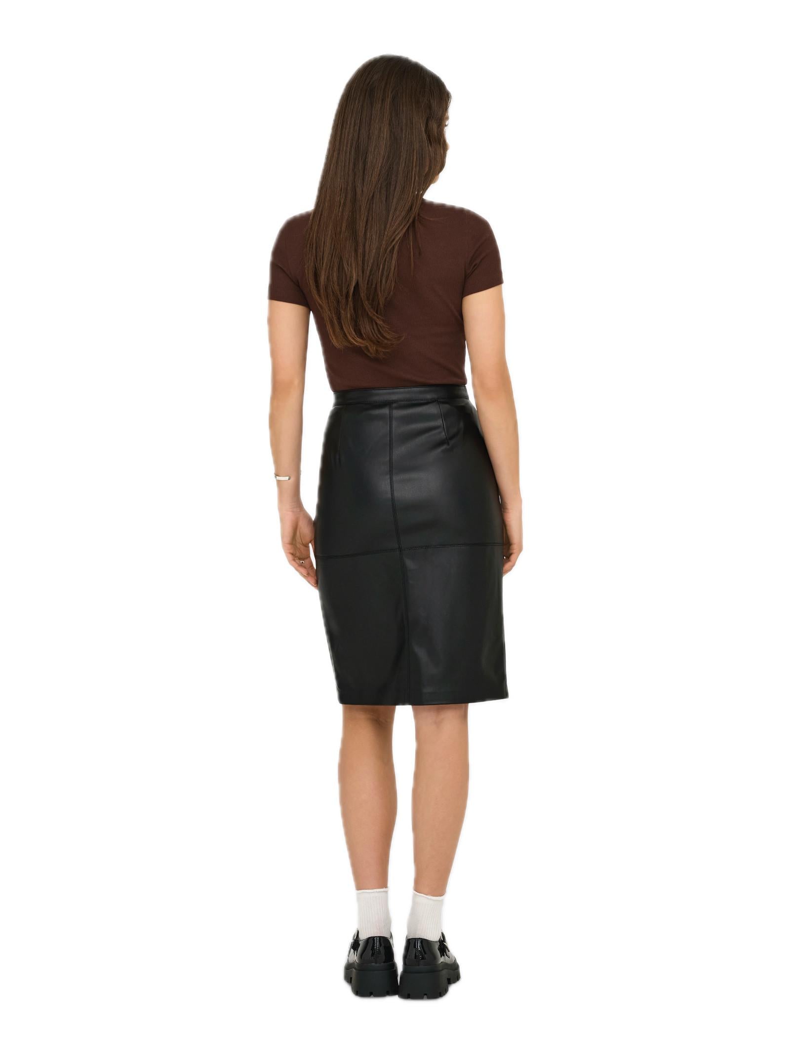 Gonna Pantaloncino Only Line Nero con spacco 15315998 /Black ONLY 