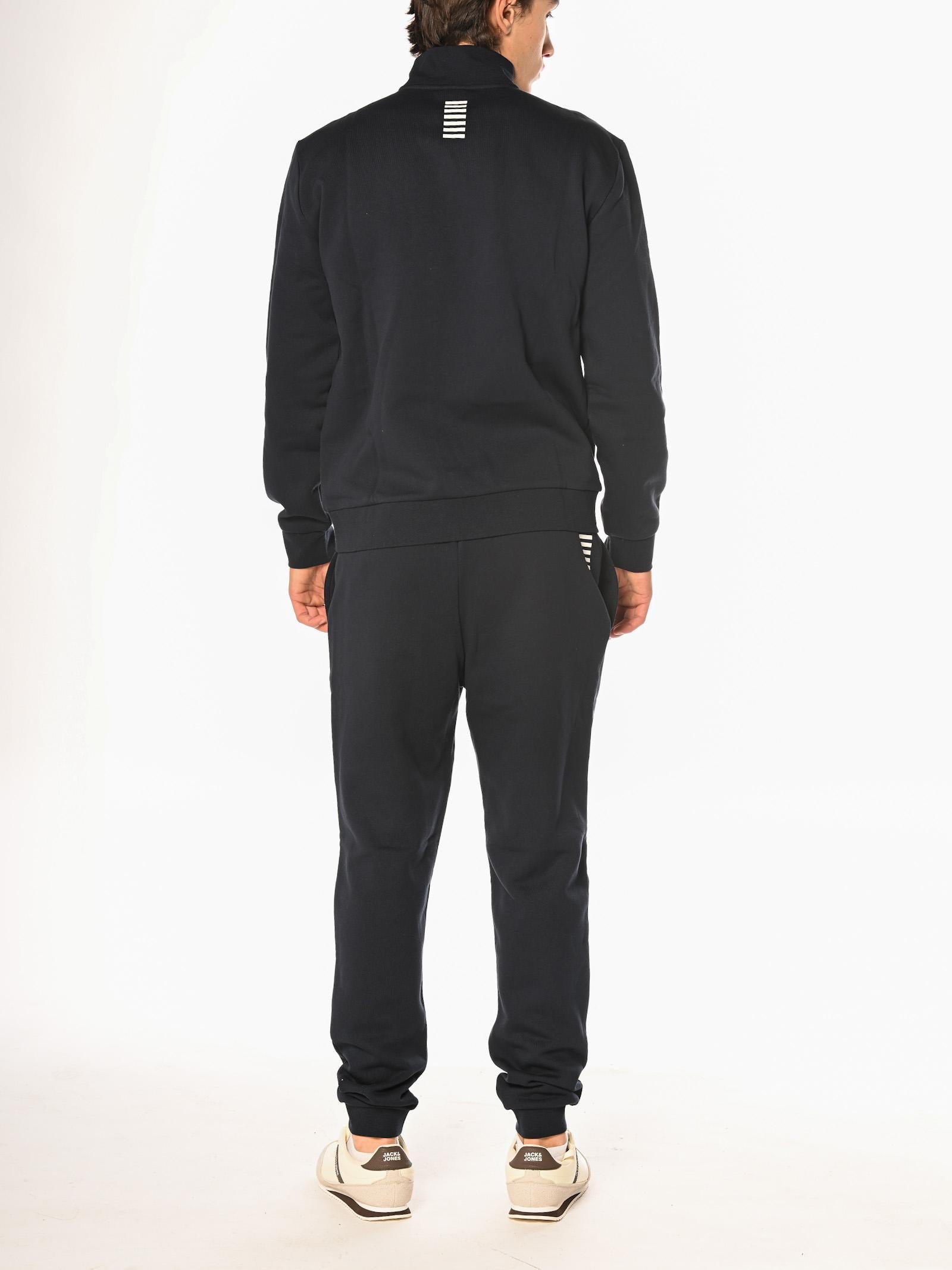 Felpa Emporio Armani Blu train core con zip 8NPM36 1562 EA7 