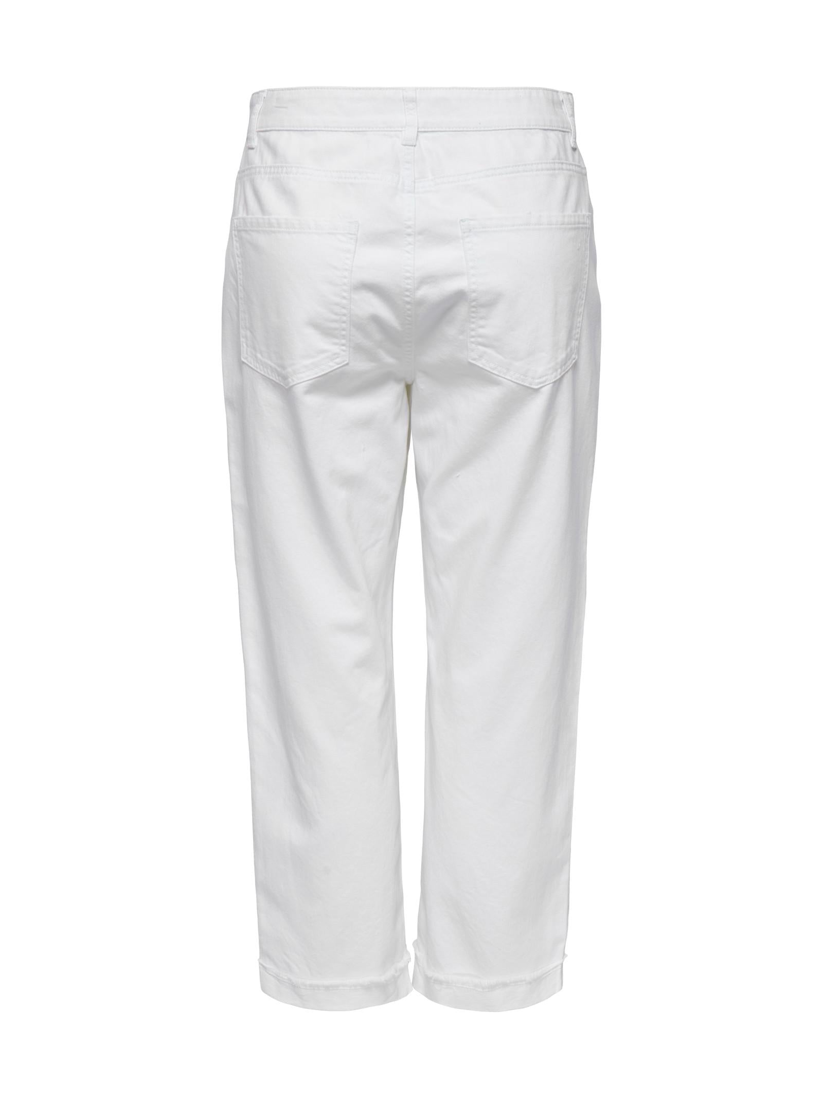 Pantalone Only Bianco Silla Baggy 15344269 /Bright White ONLY 