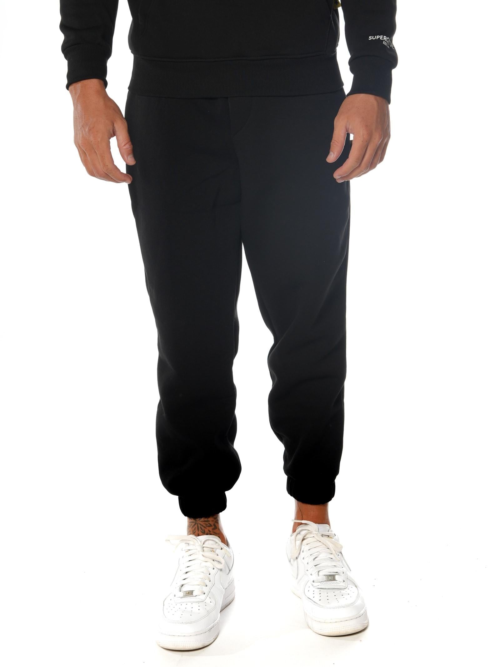 Pantalone Superculture Nero in felpa basic JOG NERO SUPERCULTURE 