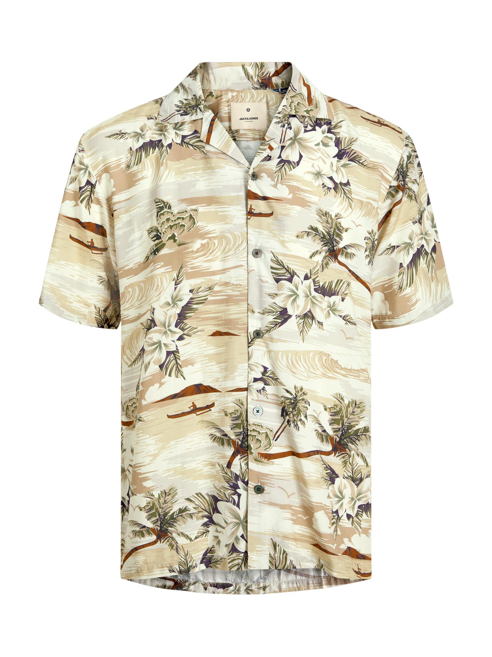 Camicia Jack & Jones Beige Endrix fantasia 12278994 /Silver Lining JACK & JONES 