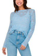 Maglia JDY Celeste Sun scollo a barca 15287384 /Cashmere Blue JDY 