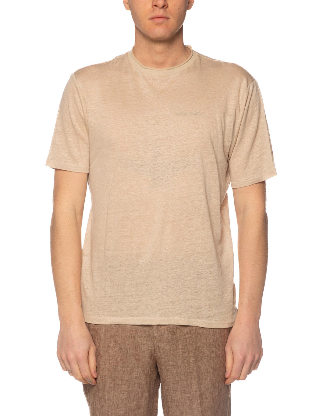 T-shirt Seinse Beige in lino TE3265 BEIGE SEINSE 