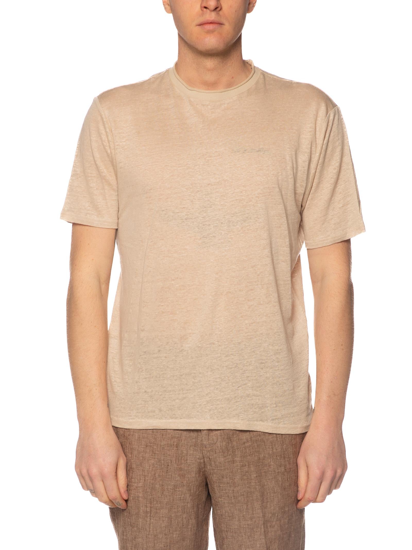 T-shirt Seinse Beige in lino TE3265 BEIGE SEINSE 
