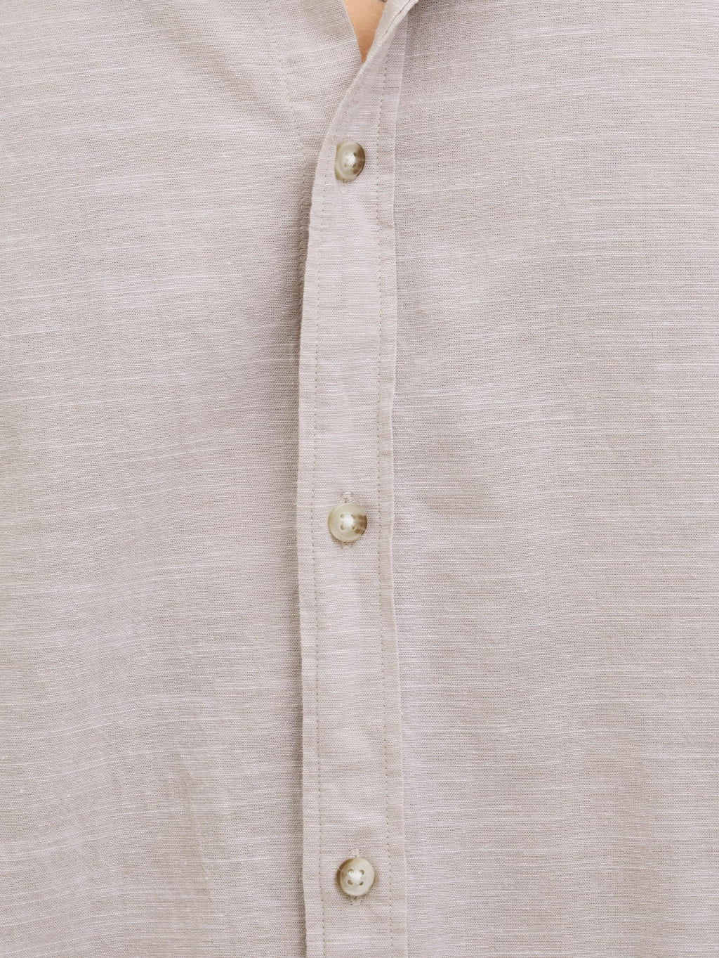 Camicia Jack & Jones Beige Summer coreana lino 12269319 /Crockery JACK & JONES 