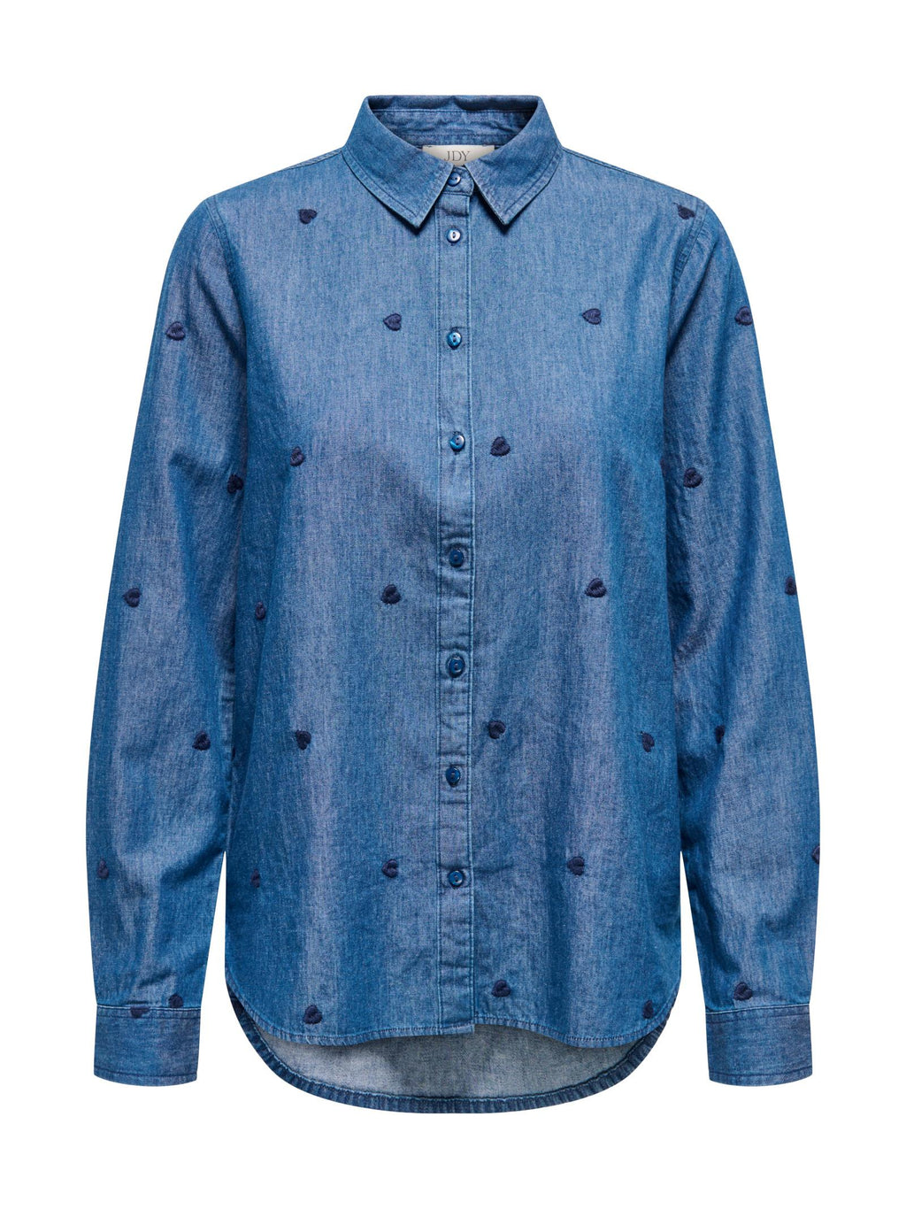Camicia JDY Medium Blue Love con cuori 15363999 /Medium Blue Denim JDY 