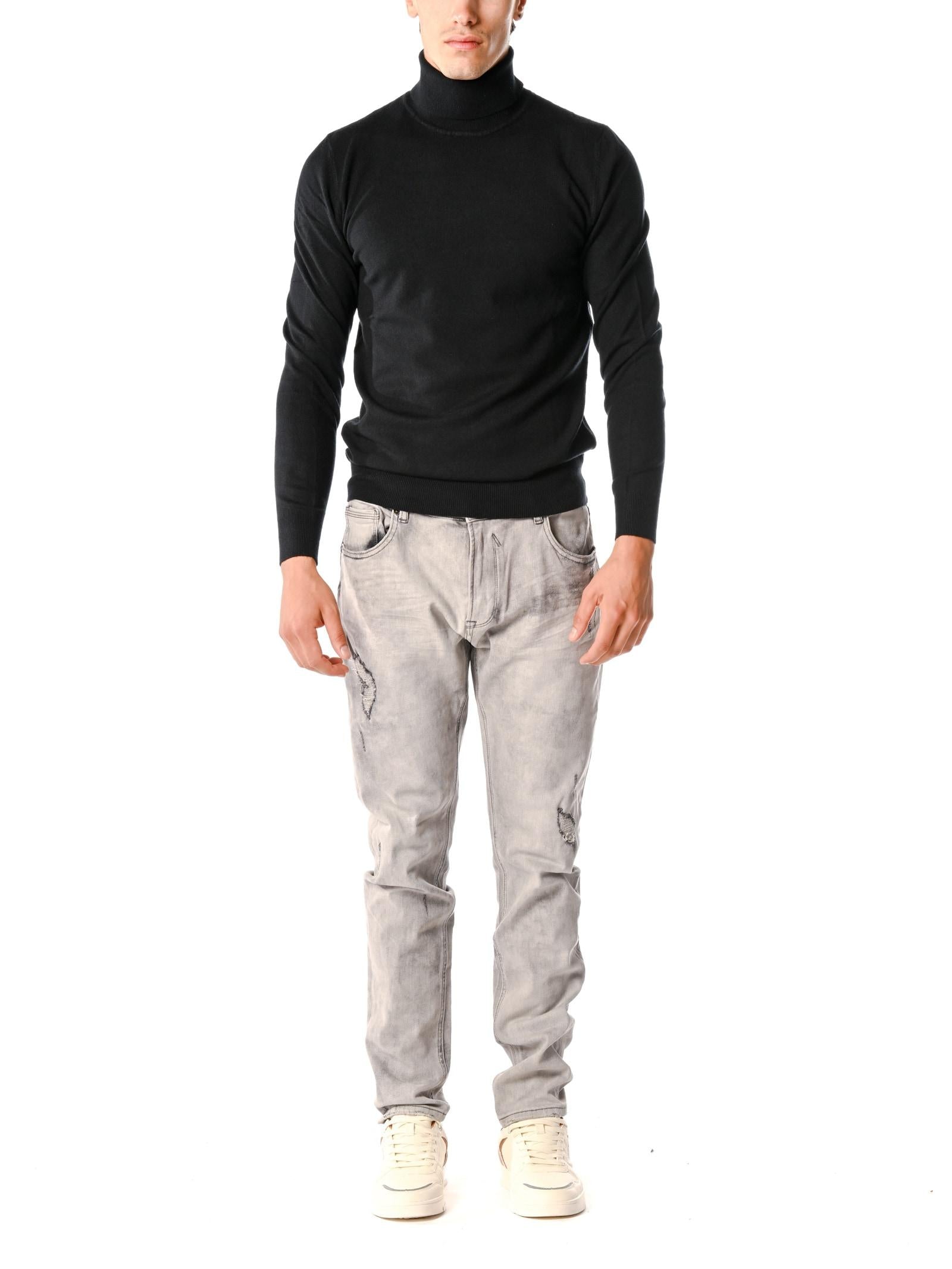 Maglia Gianni Lupo Nero dolcevita GL33500 NERO GIANNI LUPO 