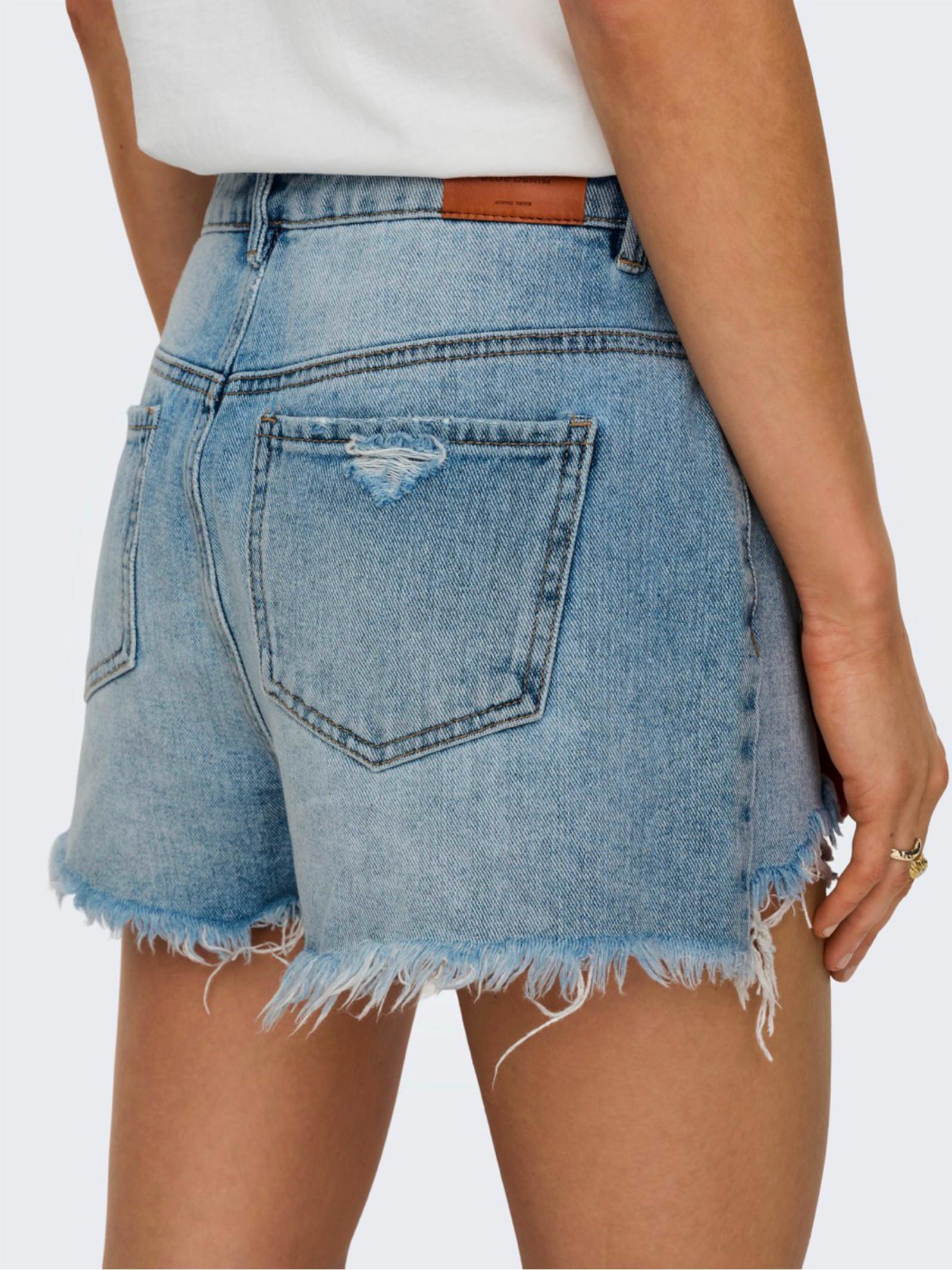 Shorts Only Pacy Light Blue Denim con strappi 15256232 /Light Blue Denim ONLY 
