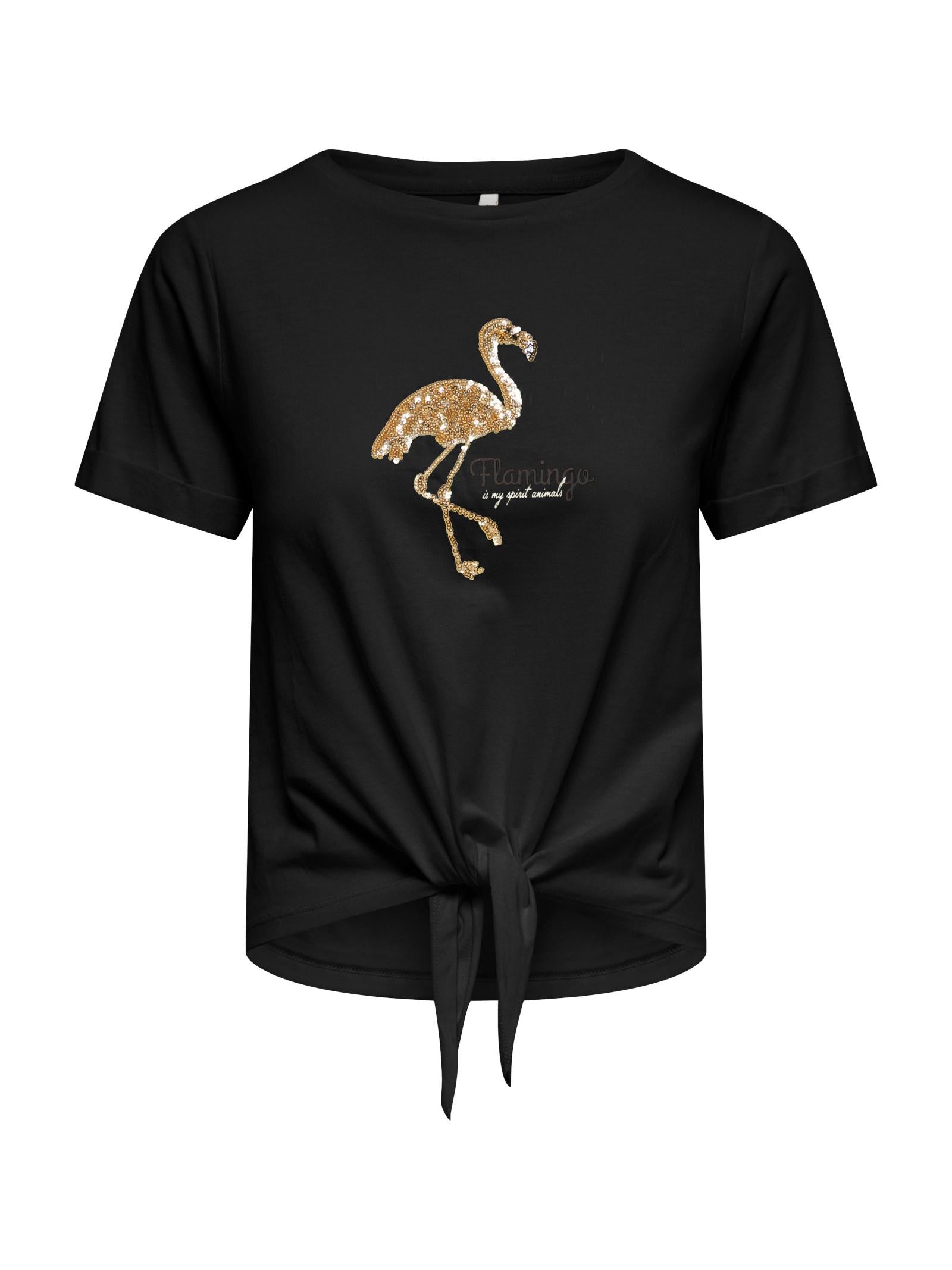 T-shirt Only Dora Nero fenicottero 15346678 /Black ONLY 