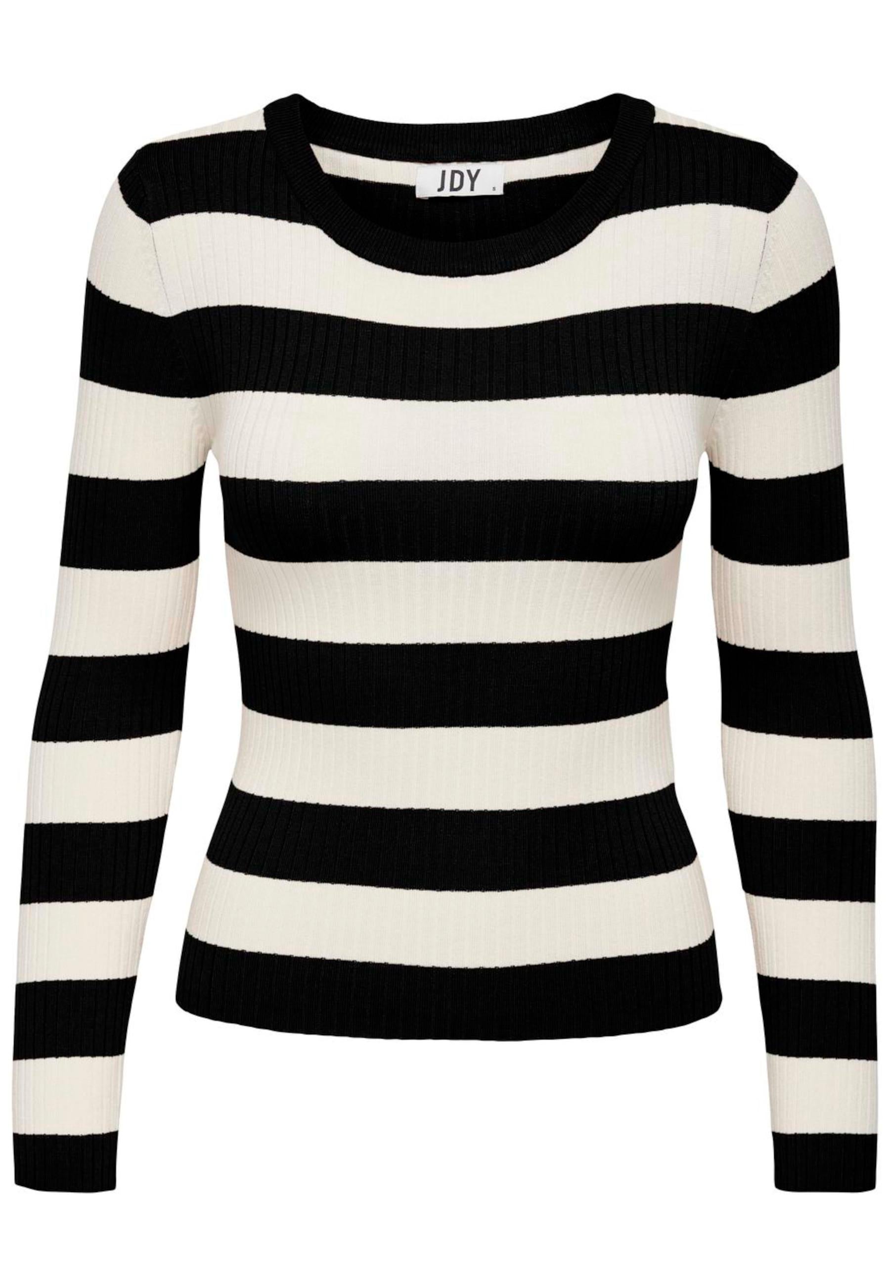 Maglia Jacqueline De Yong Plum Nero righe 15277223 /Black JDY 