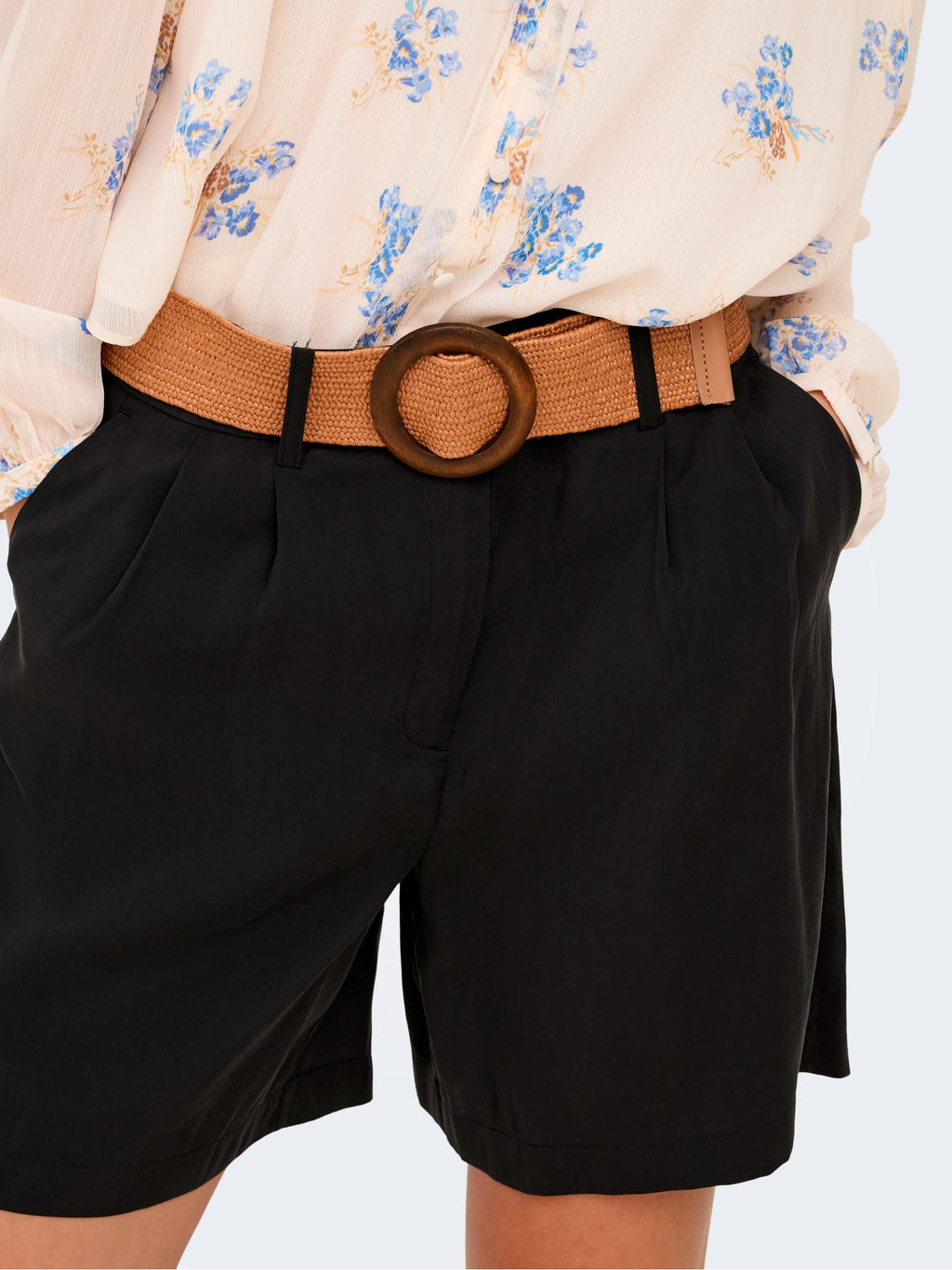 Shorts Only Nero Ibiza cintura 15370298 /Black ONLY 