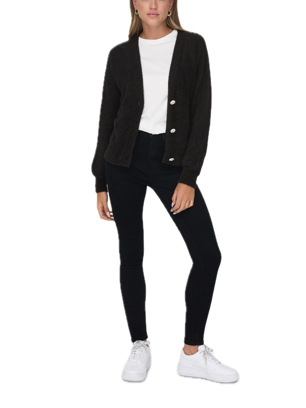 Cardigan Only Lella Nero con bottoni 15259564 /Black ONLY 