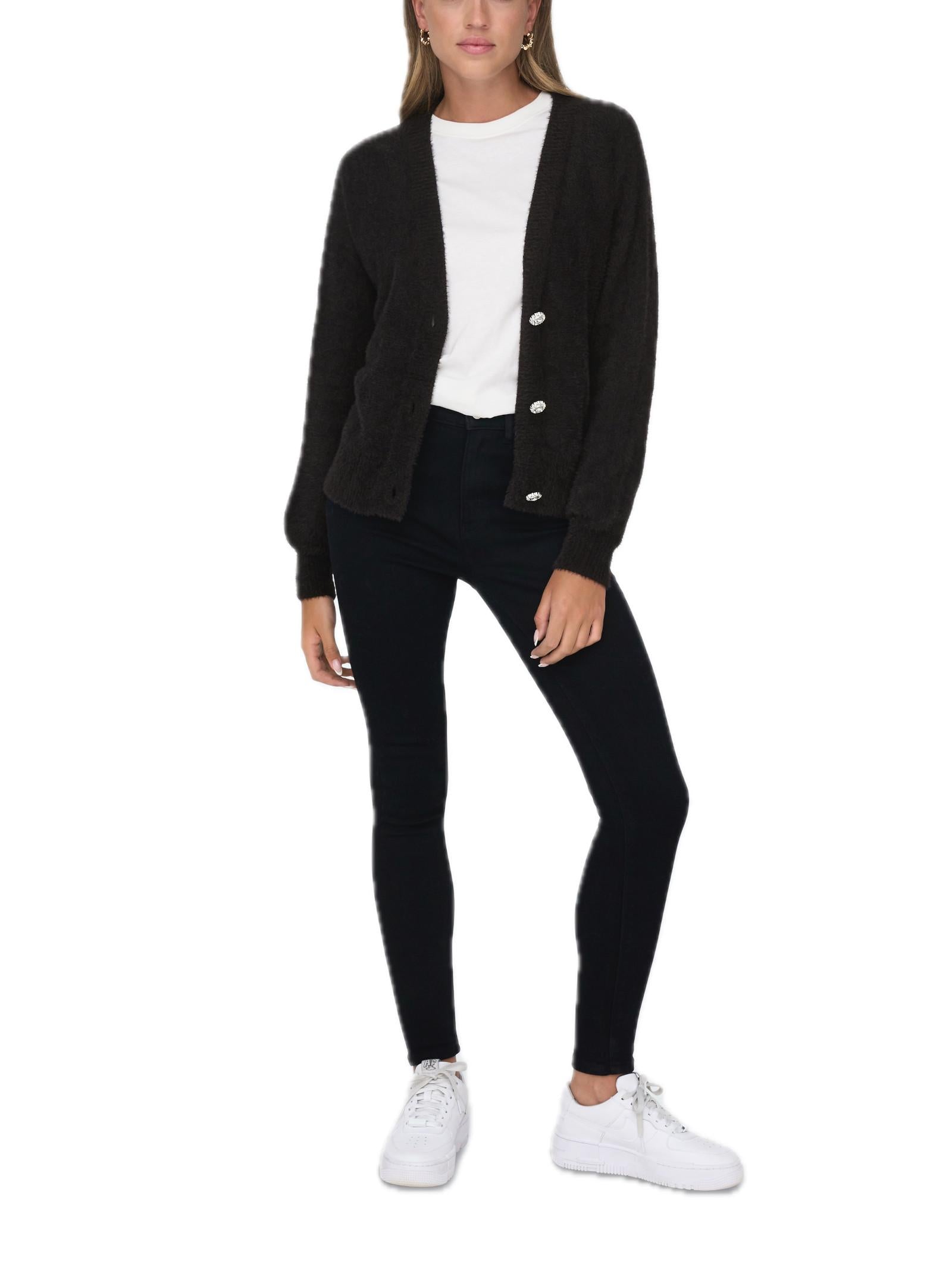 Cardigan Only Lella Nero con bottoni 15259564 /Black ONLY 
