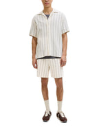 Bermuda Jack & Jones Jaiden Bianco a righe 12274413 /Antique White JACK & JONES 