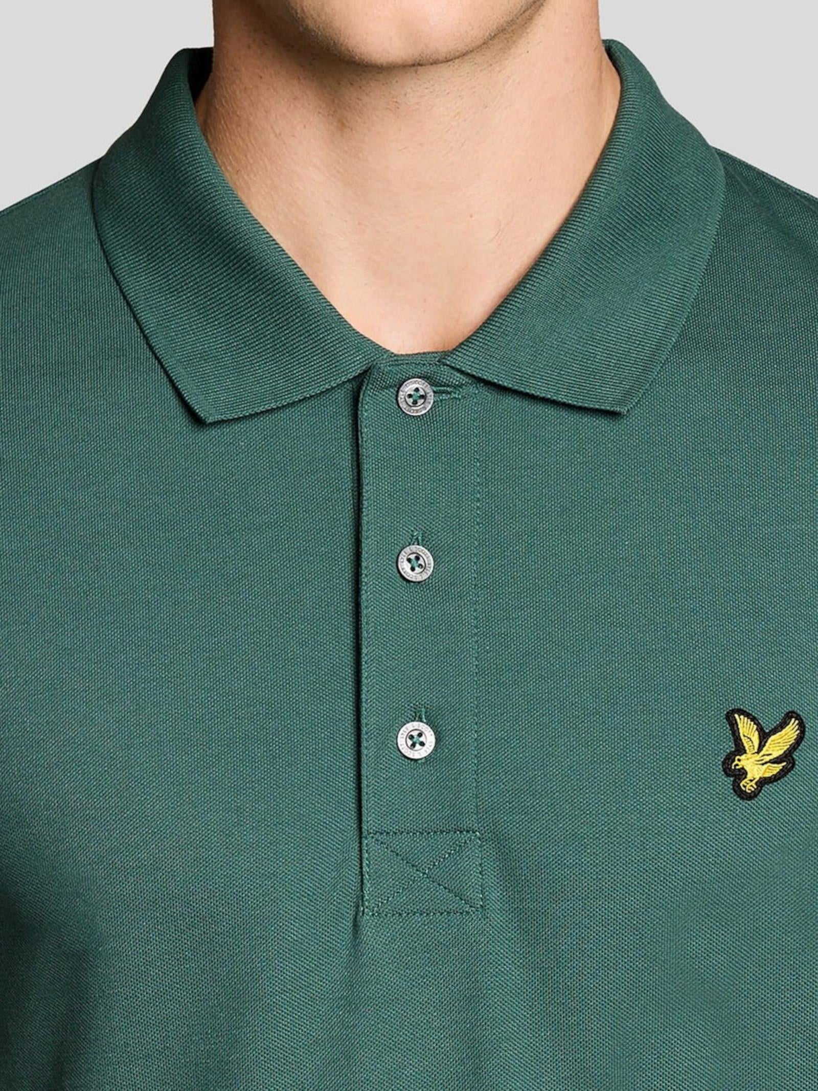 Polo Lyle & Scott Verde colletto logo SP400VOG EVERGLADE LYLE & SCOTT 
