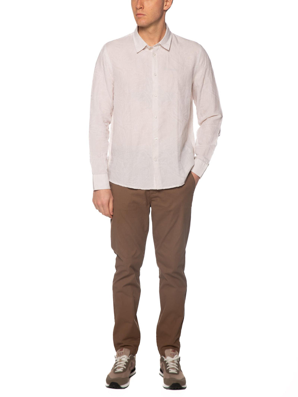 Camicia Seinse Perla lino lavorata CE1121 PERLA SEINSE 