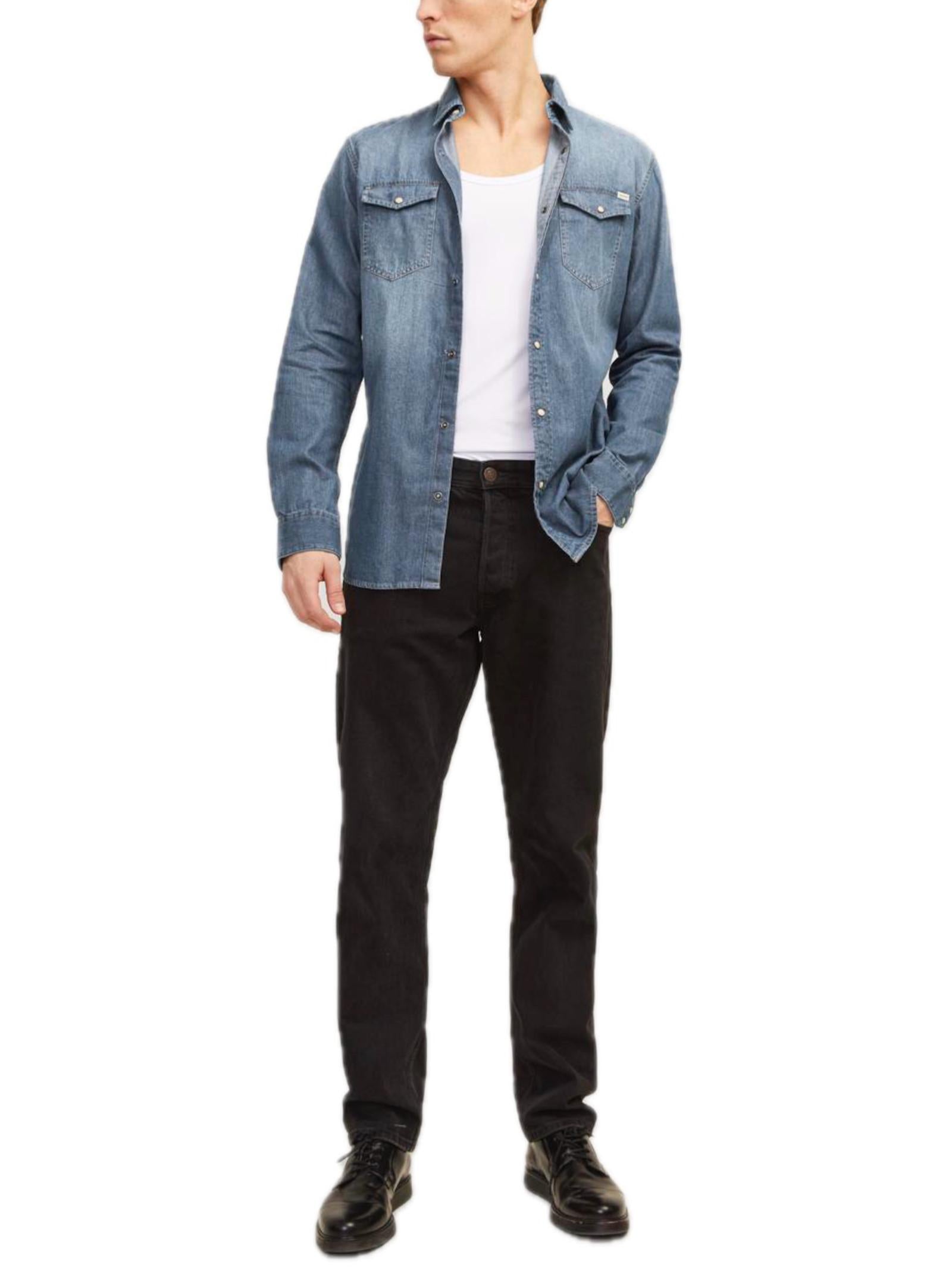 Camicia Jack & Jones Seridan Medium Blue Denim 12138115 /Medium Blue Denim JACK & JONES 