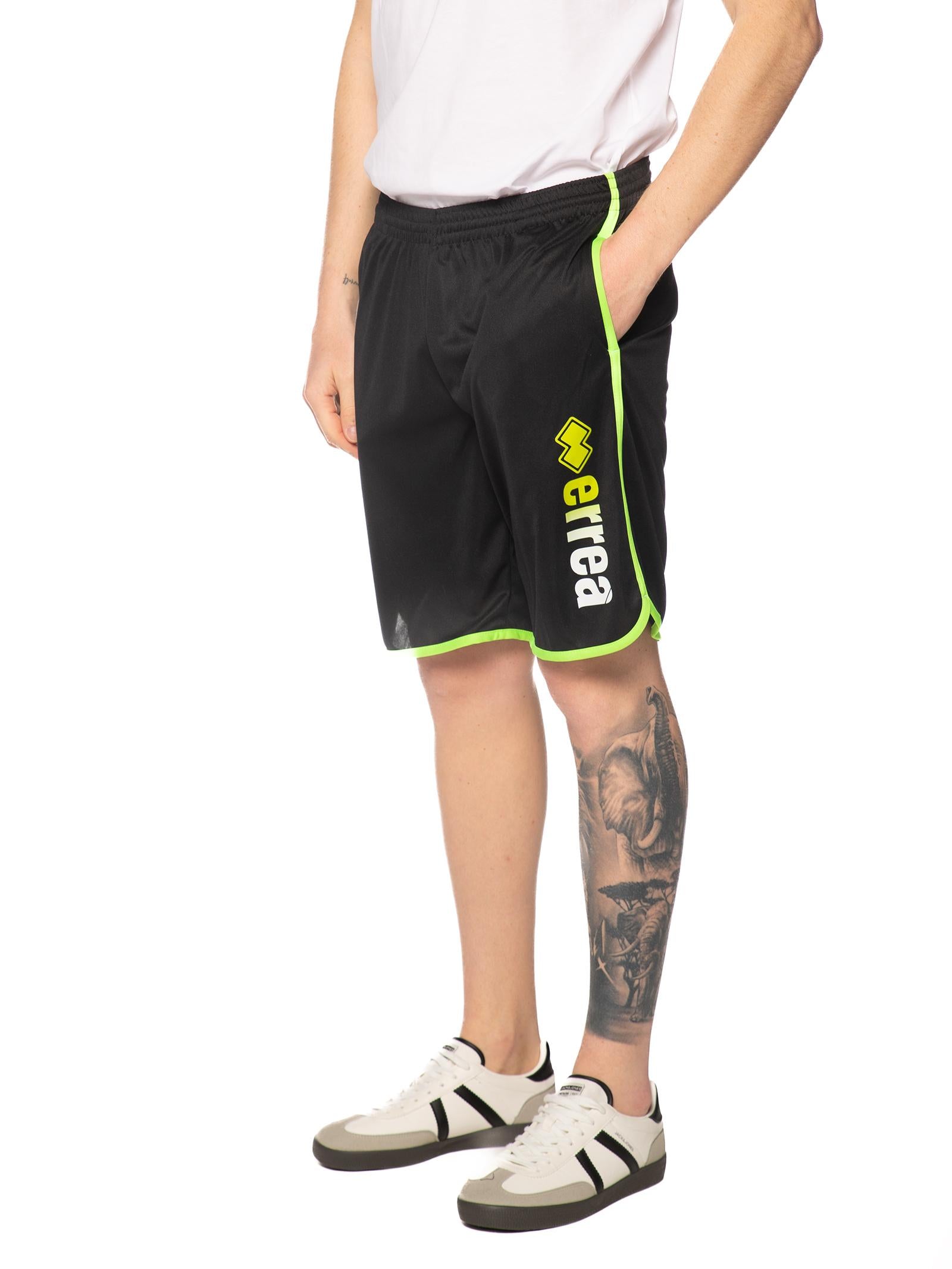 Bermuda Errea Nero verde con logo grande R33P0U DEGRADE8189 ERREA 