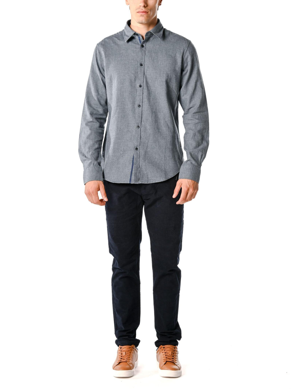 Camicia Gianni Lupo Blue Denim in fllanella GL126DA BLU DENIM GIANNI LUPO 