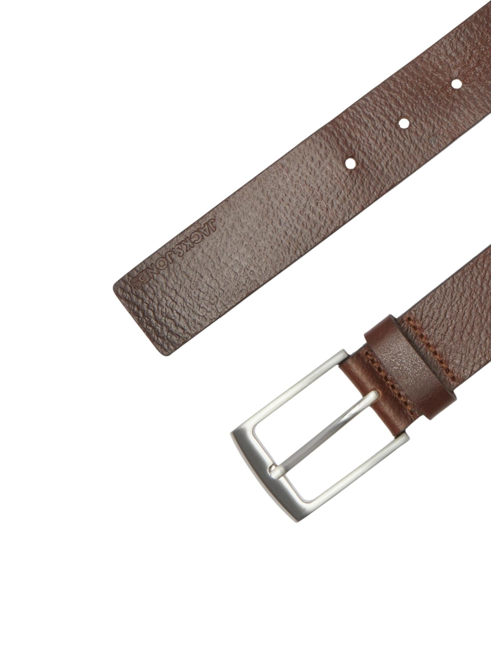 Cintura Jack & Jones Marrone in pelle 12242690 /Brown Stone JACK & JONES 