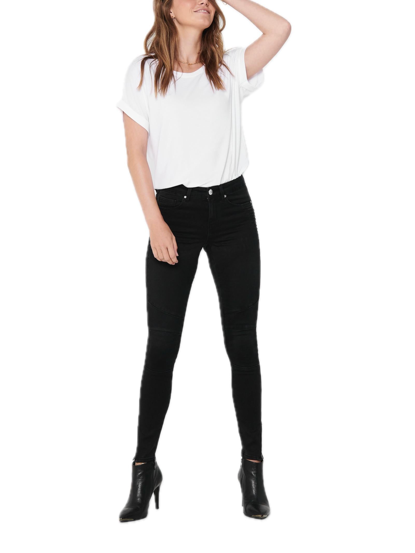 T-Shirt Only Bianco Moster in viscosa 15106662 /White ONLY 