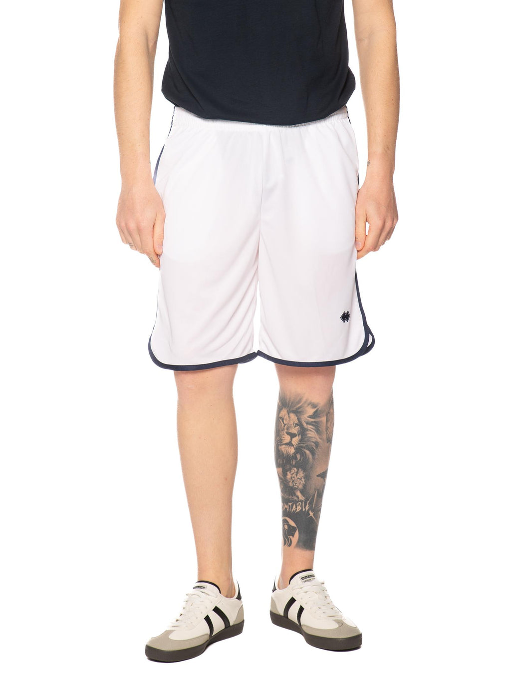 Bermuda Errea Bianco blu con logo piccolo R33P0T 010 ERREA 