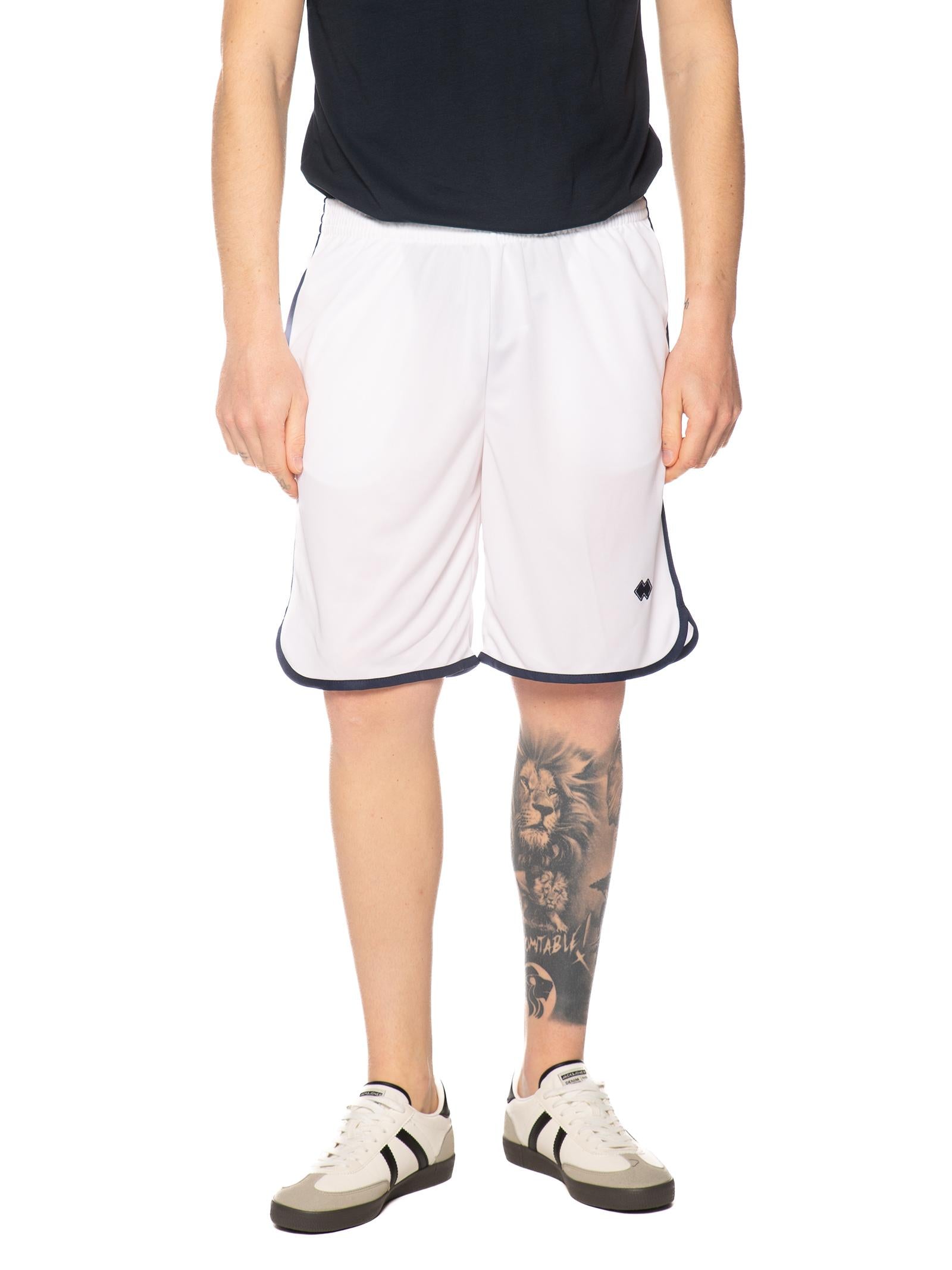 Bermuda Errea Bianco blu con logo piccolo R33P0T 010 ERREA 