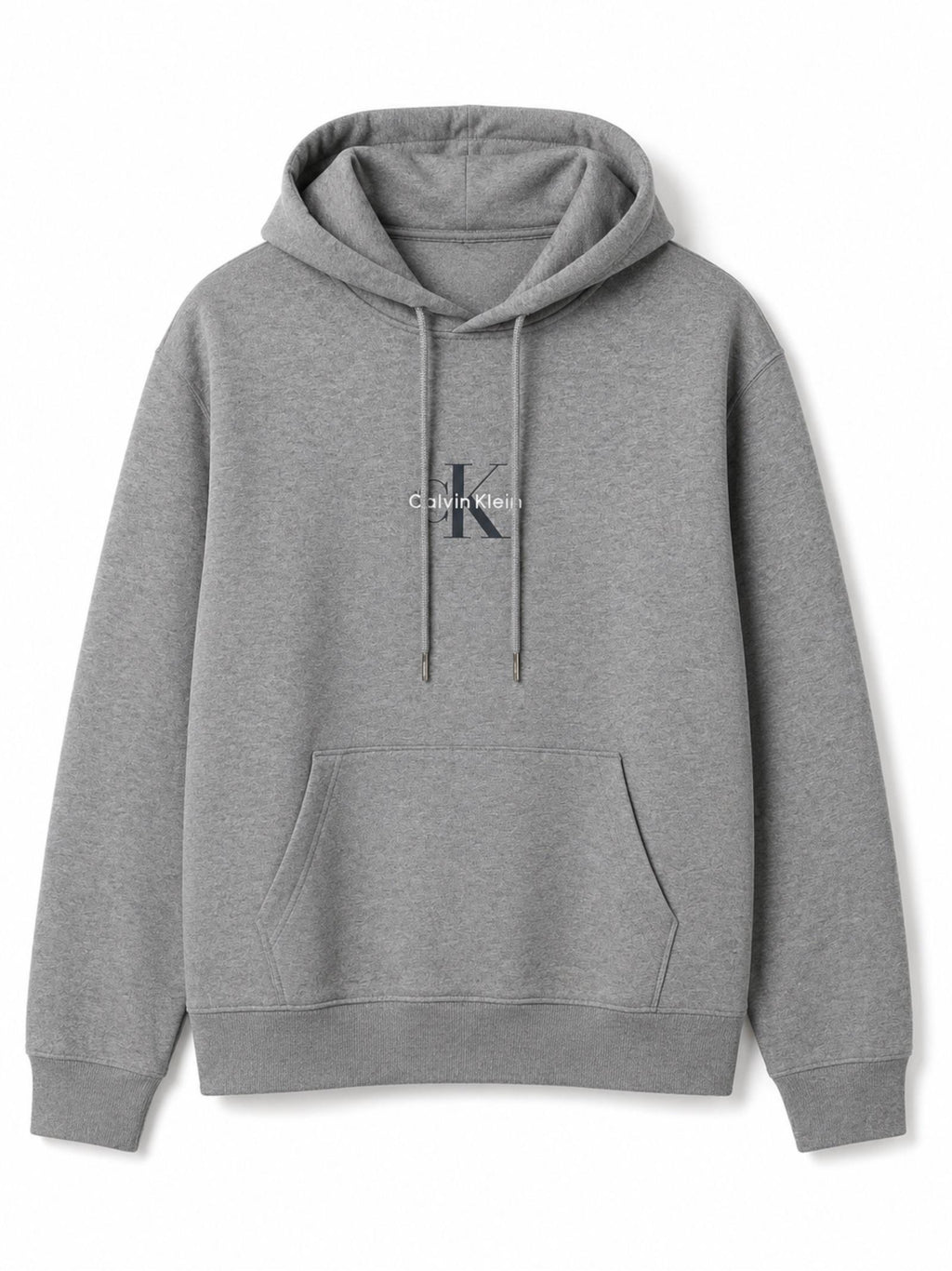 Felpa Calvin Klein monologo Grigio con cappuccio LV04RG279G P7E CALVIN KLEIN 