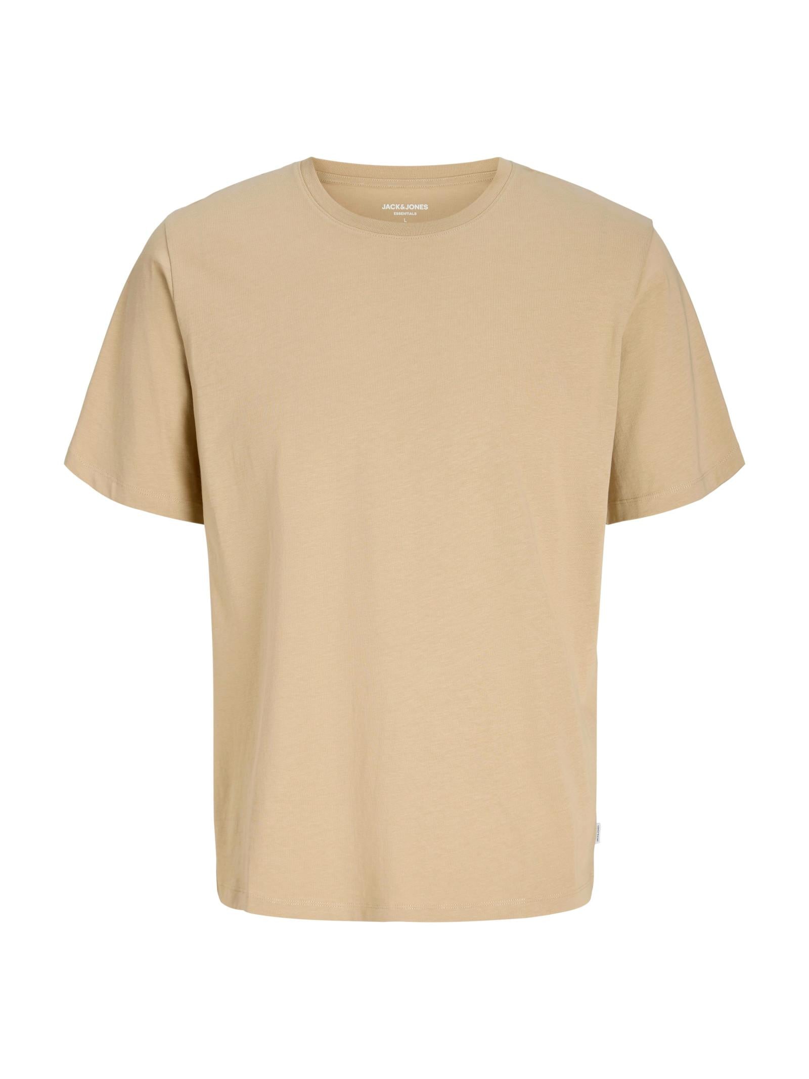 T-shir Jack & Jones Organic Beige a maniche corte basic 12156101 /Fields Of Rye JACK & JONES 