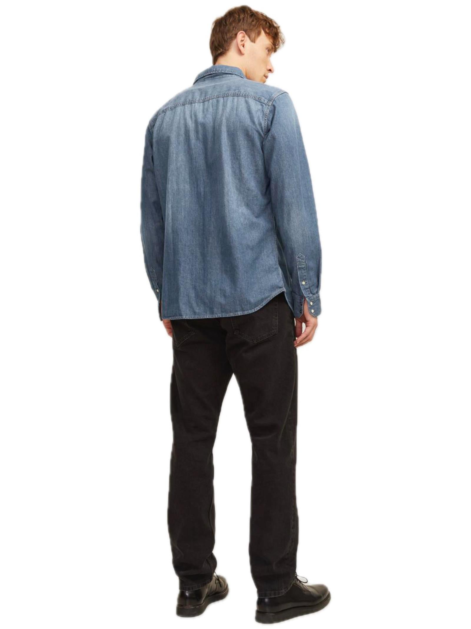 Camicia Jack & Jones Seridan Medium Blue Denim 12138115 /Medium Blue Denim JACK & JONES 