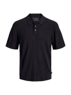 Polo Jack & Jones William Nero in maglia 12291042 /Black JACK & JONES 