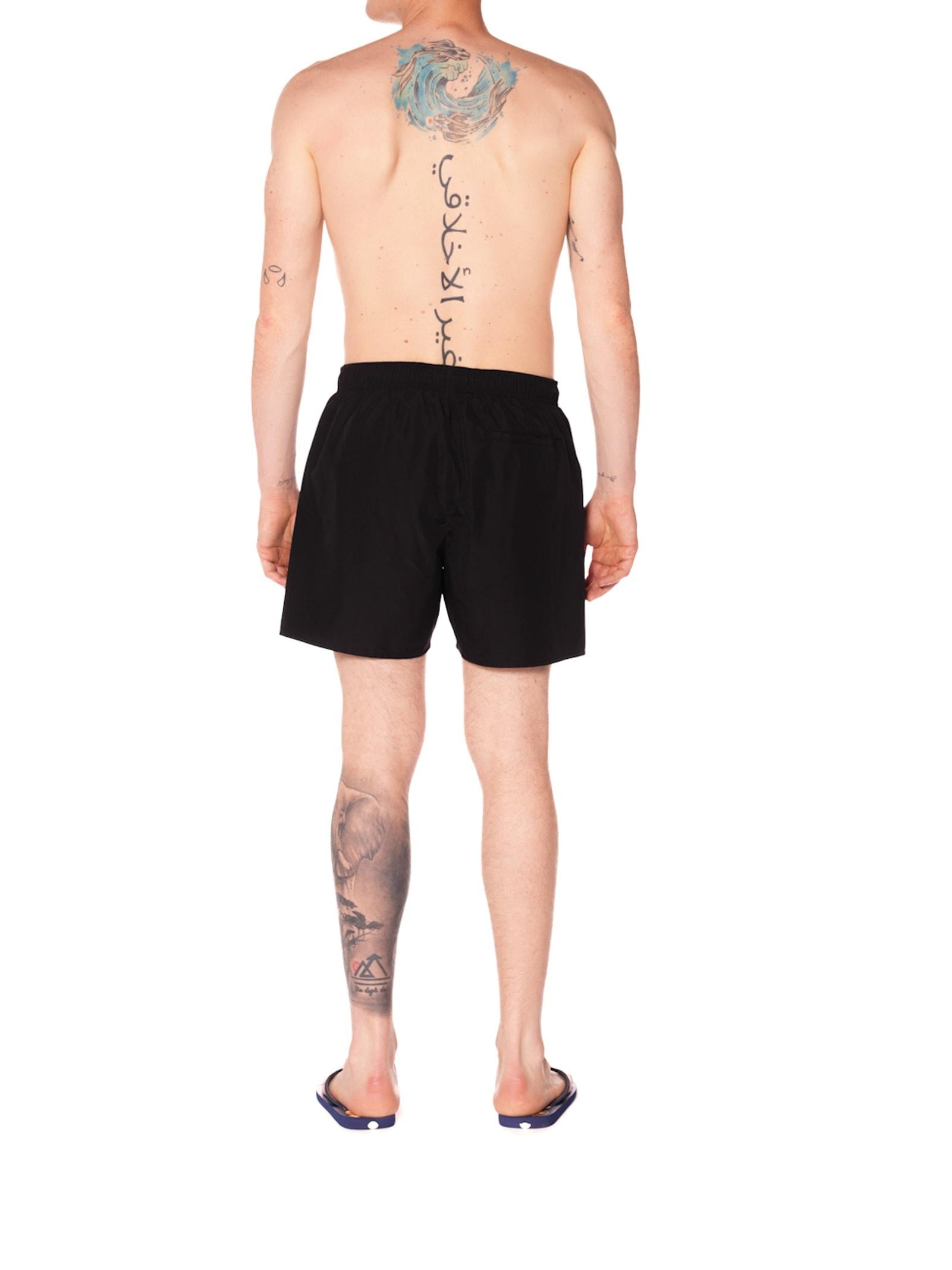 Costume Calvin Klein Drawsting Nero mini stampa KM01165 0R7NERO CALVIN KLEIN 
