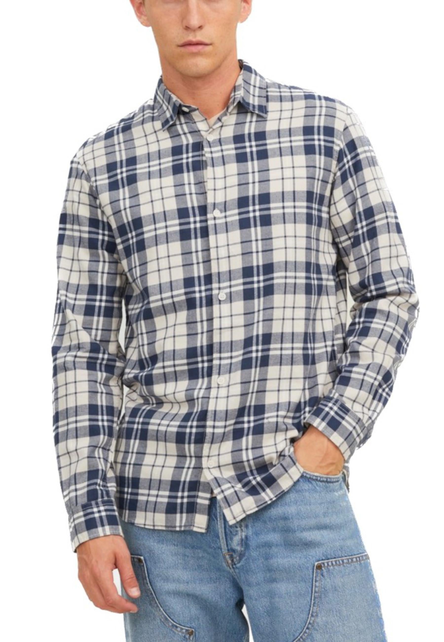 Camicia Jack & Jones Blu manica lunga