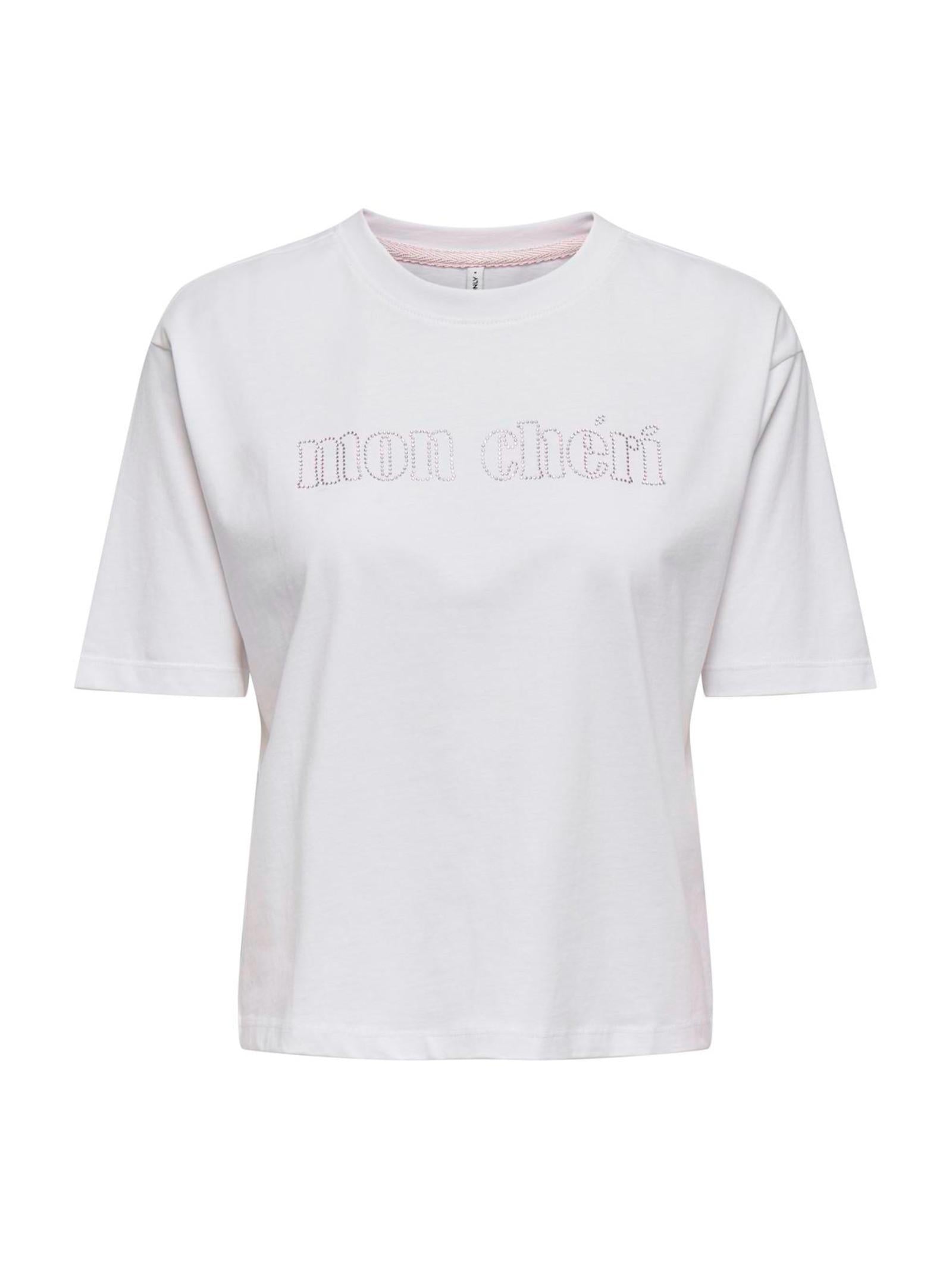 T-shirt Only Rhine Bianco strass 15368901 /Bright White ONLY 